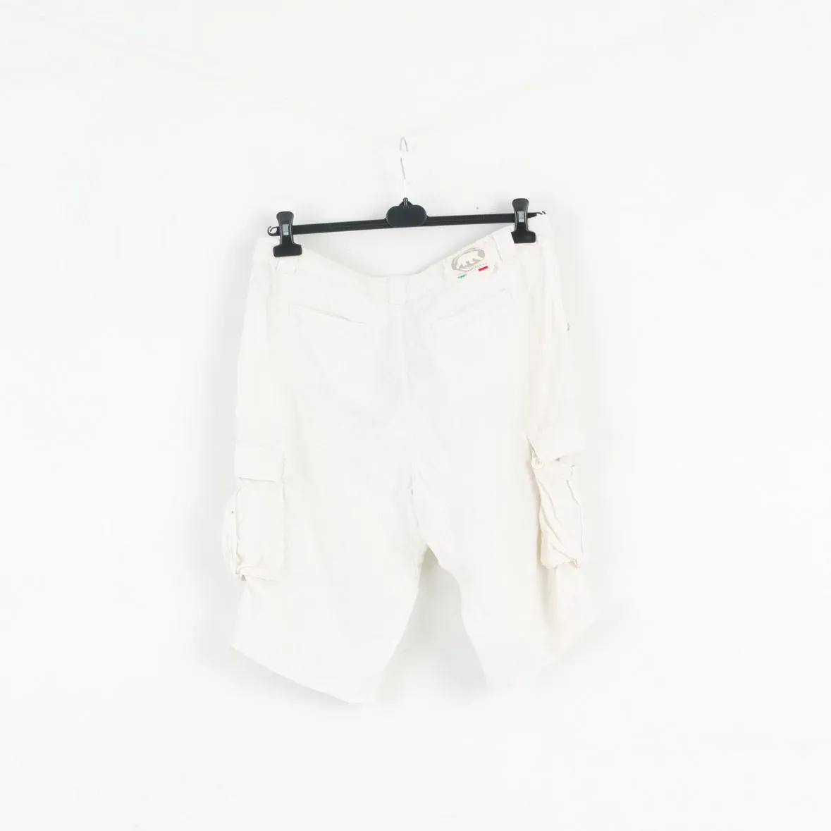 Acquafredda Mens 54 XL Shorts Beige 100% Linen Made in Italy Summer
