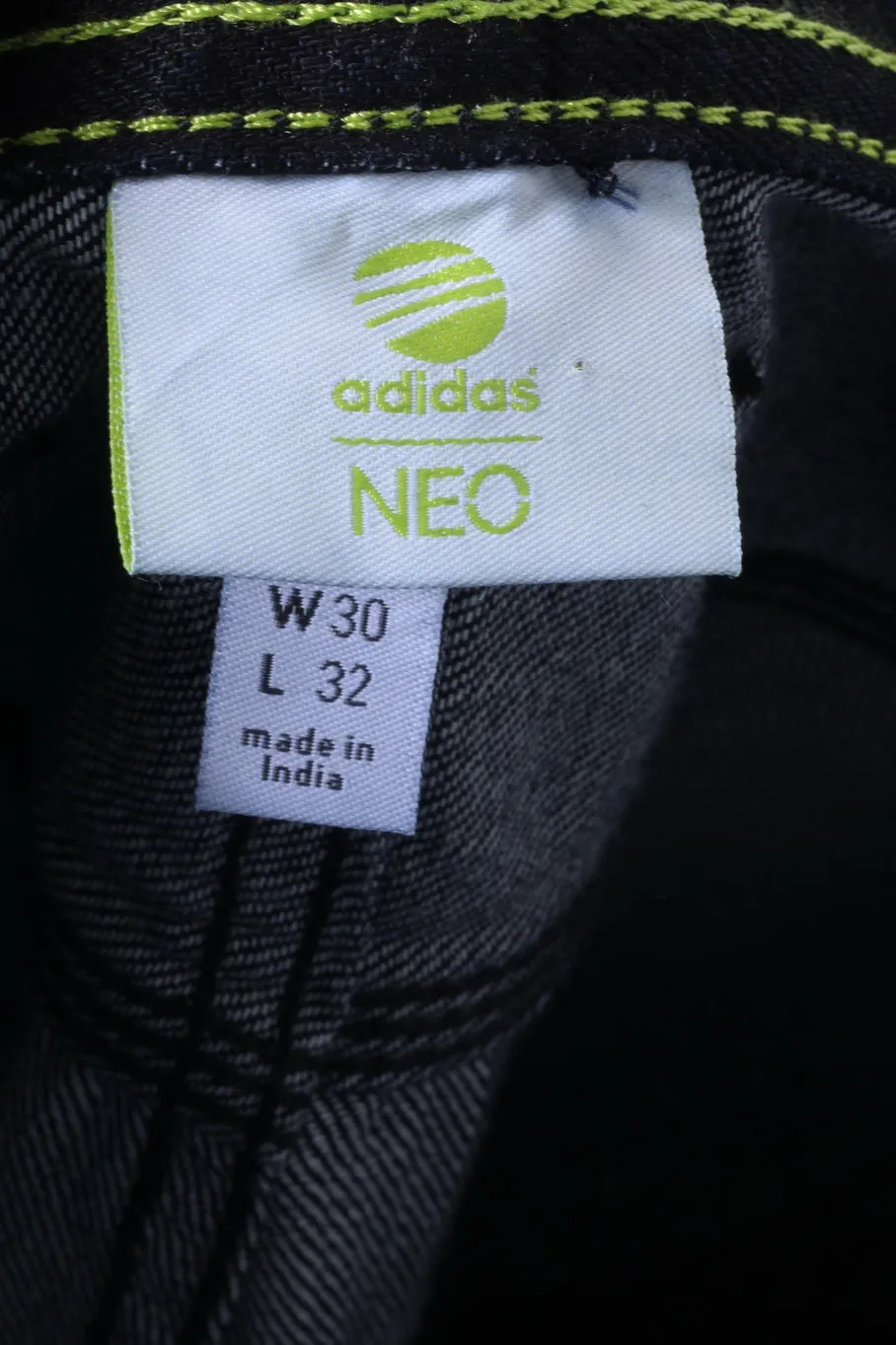 Adidas NEO Drop Crotch Mens W30 L32 Jeans Trousers Navy Cotton Pants