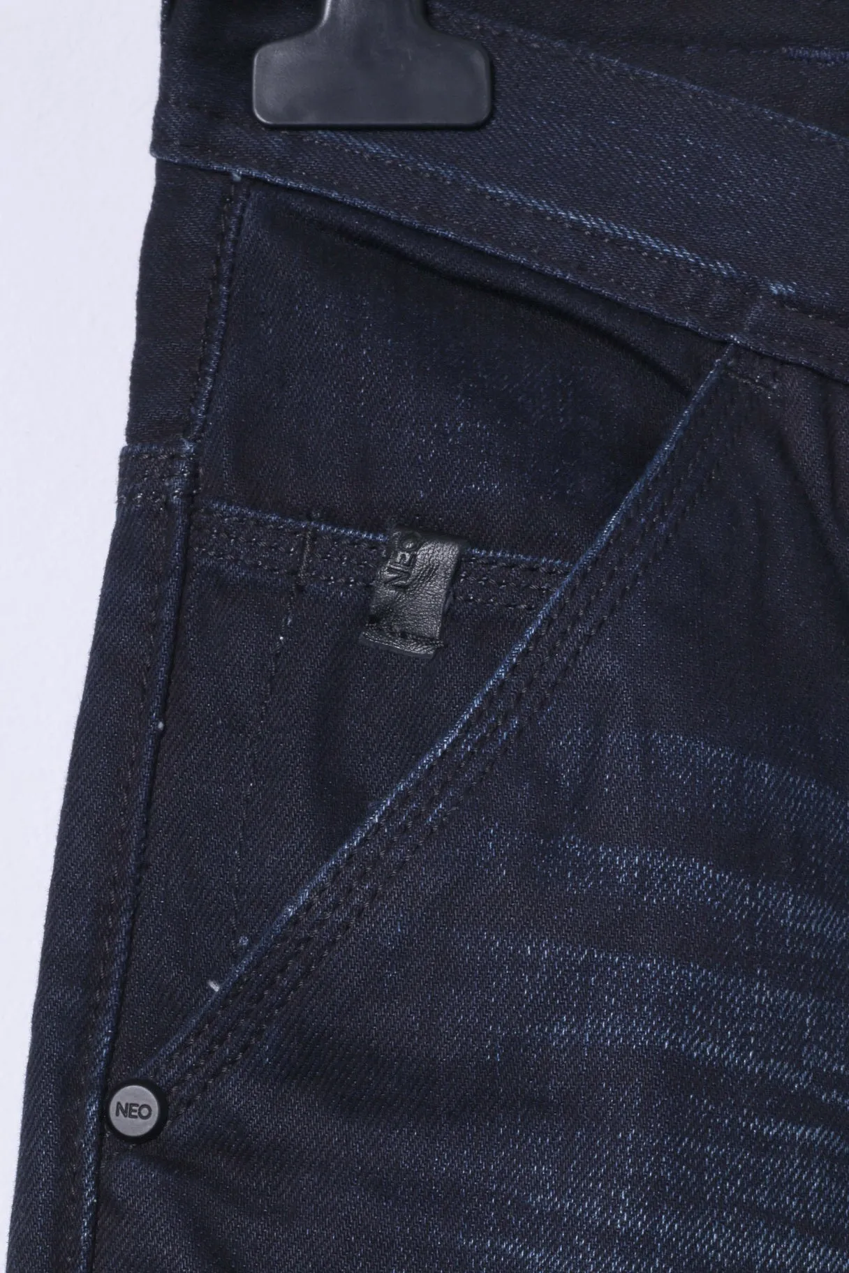 Adidas NEO Drop Crotch Mens W30 L32 Jeans Trousers Navy Cotton Pants