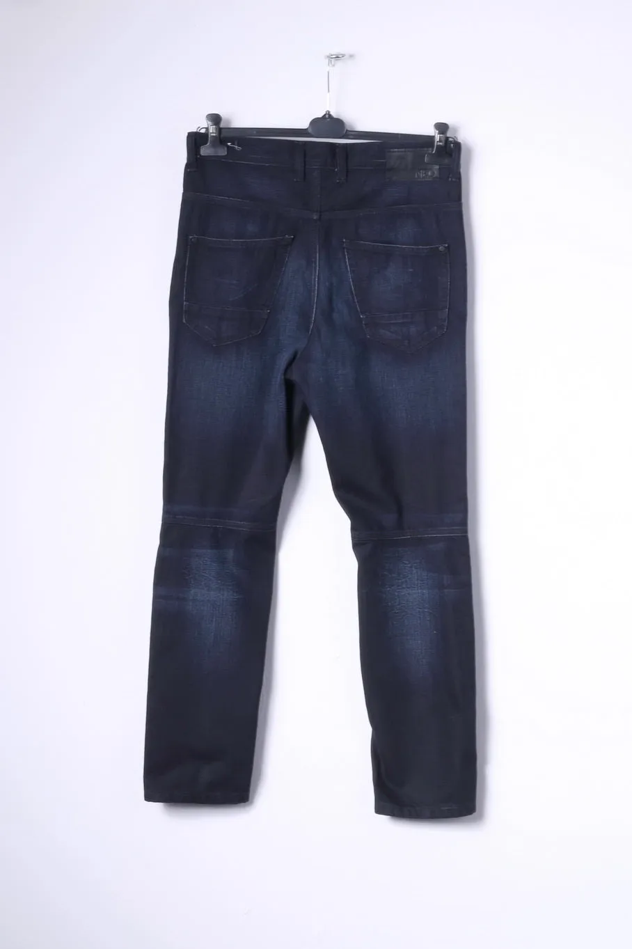 Adidas NEO Drop Crotch Mens W30 L32 Jeans Trousers Navy Cotton Pants
