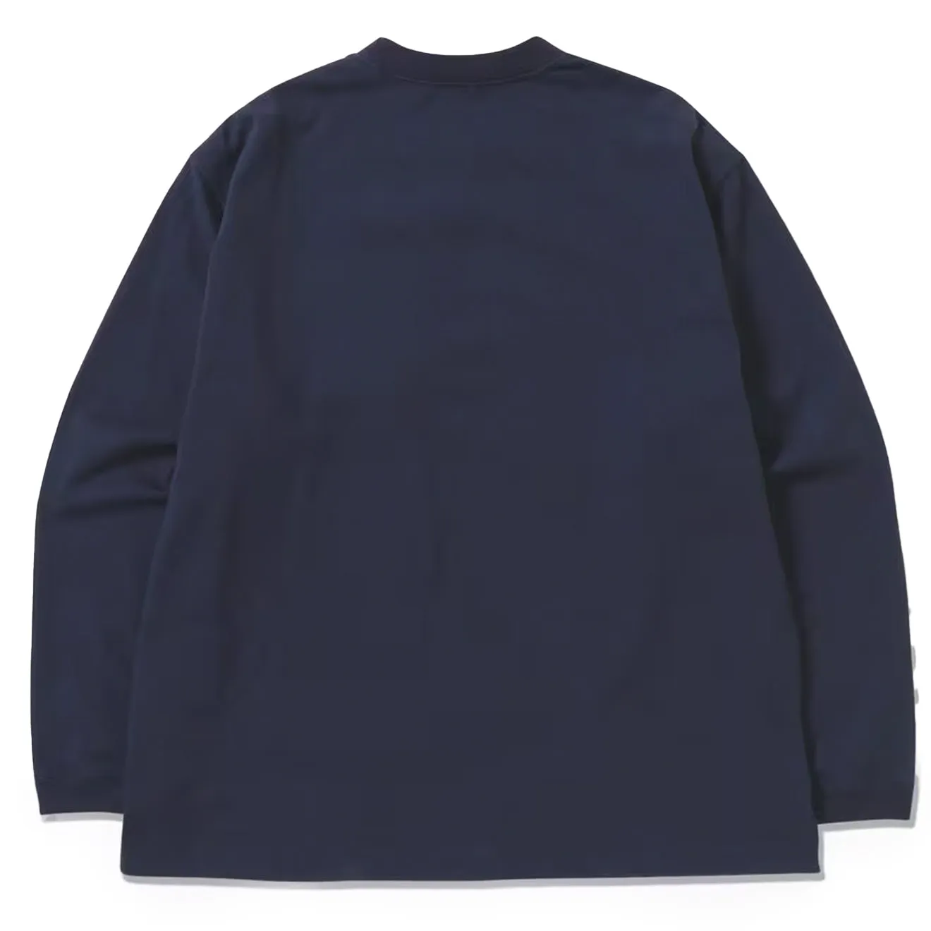 And Wander Heavy Cotton Pocket L/S Tee Navy