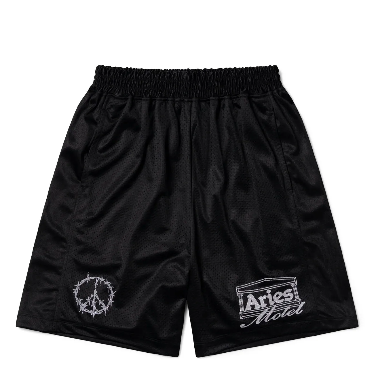 Aries Ramscape Airtex Shorts Black