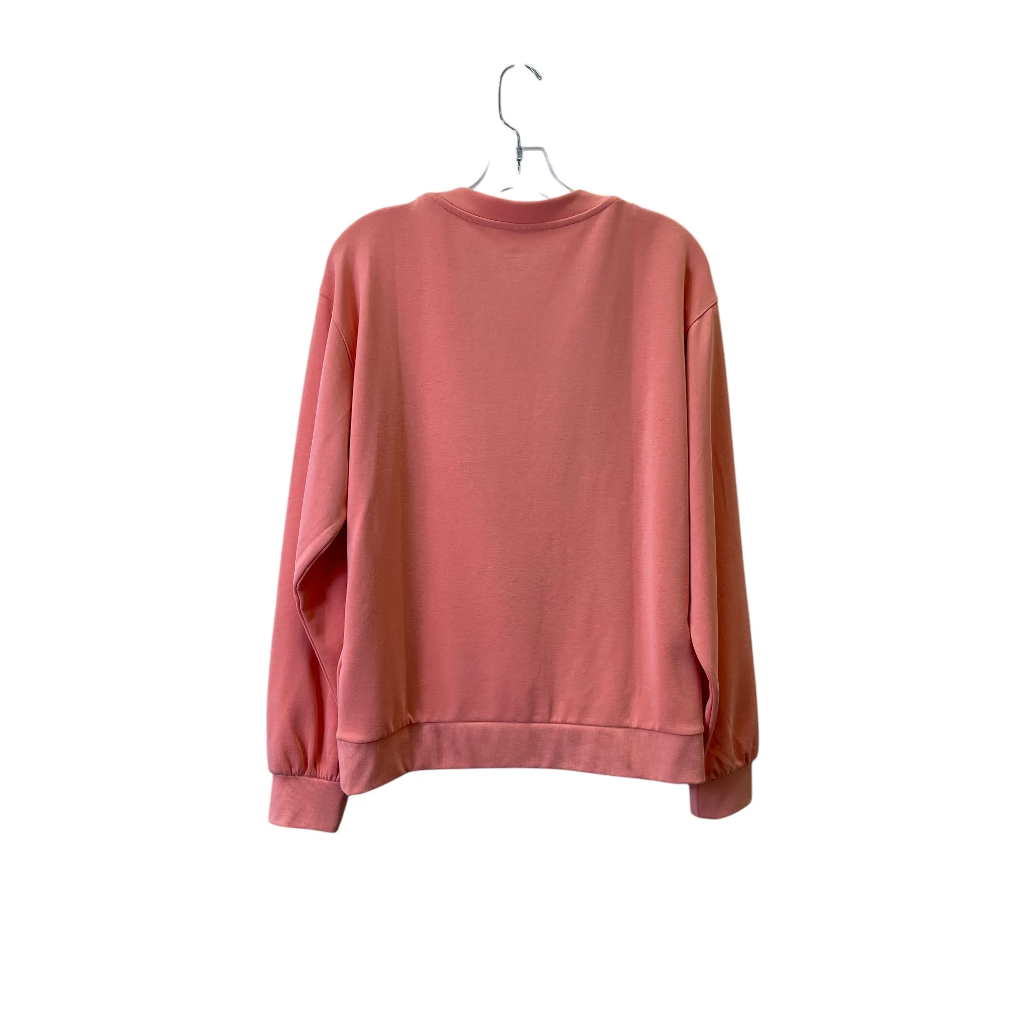 Athletic Top Ls Crewneck By Athleta In Coral, Size:M