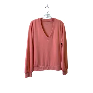 Athletic Top Ls Crewneck By Athleta In Coral, Size:M