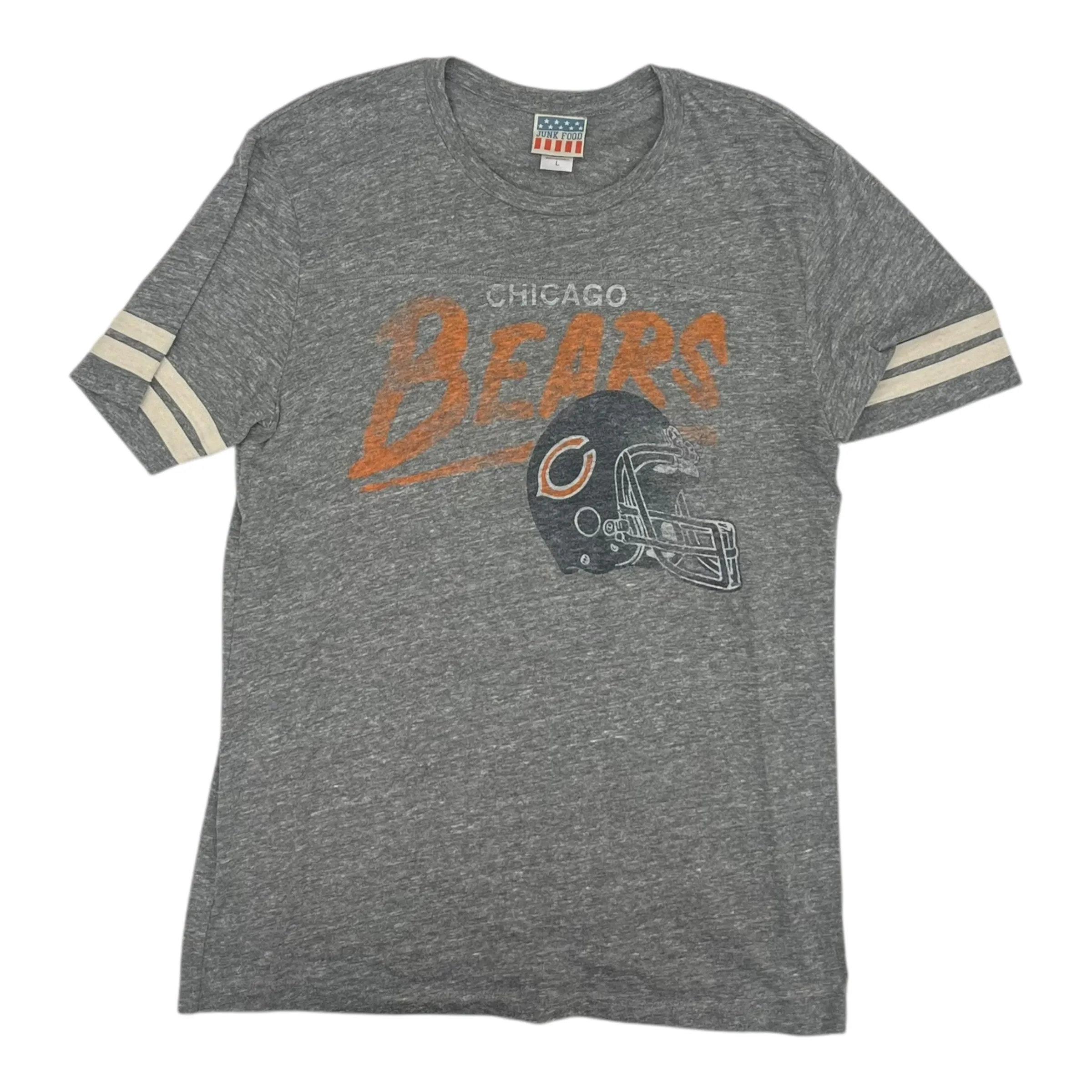 Athletic Top Ss By Junk Food In Grey, Size:L