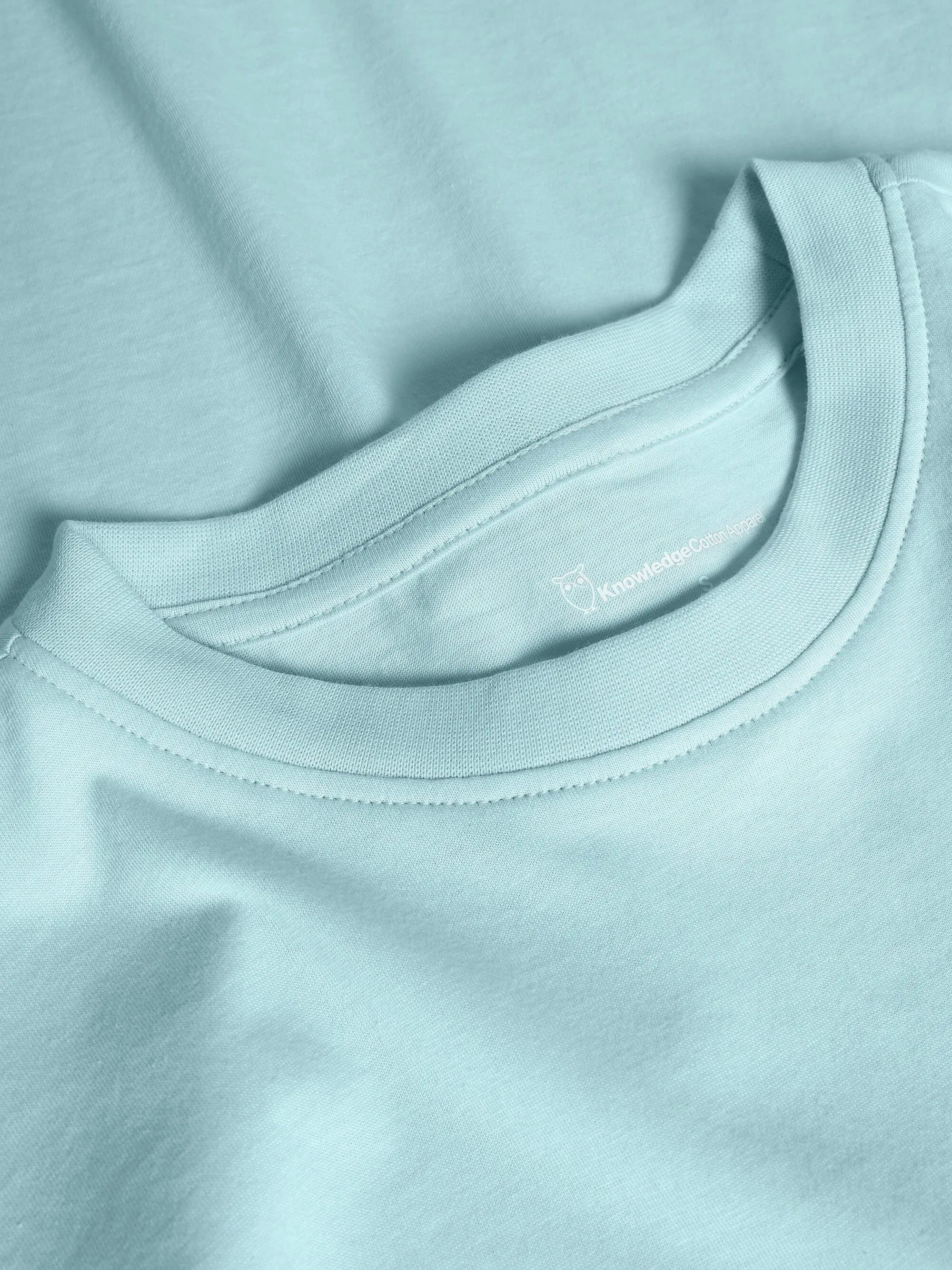 Basic pima cotton t-shirt - GOTS/Vegan - Aqua-Esque Knowledge Cotton