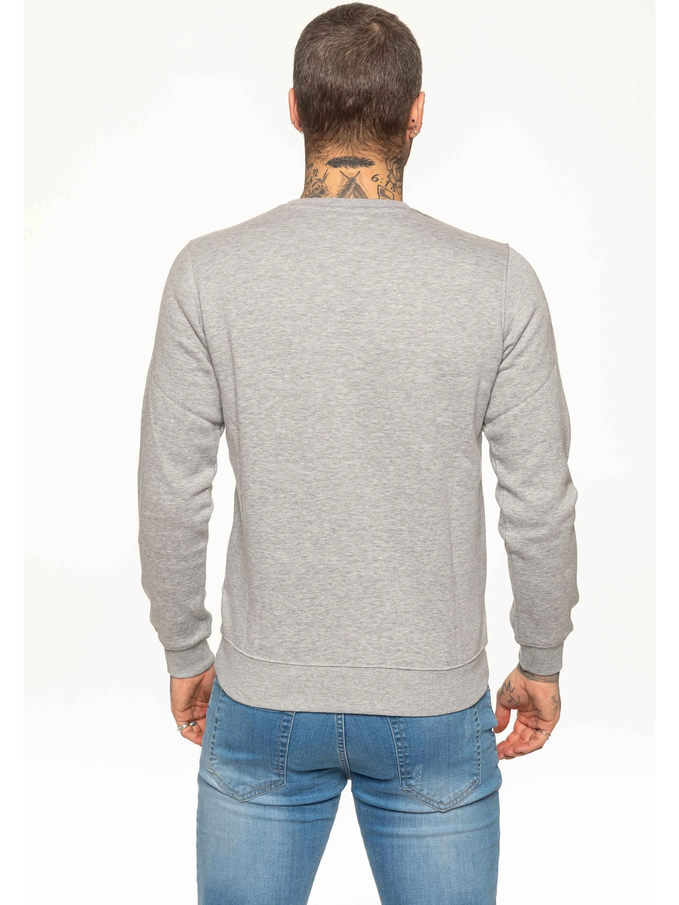 BBH Mens Plain Sweatshirt Crew Neck Jersey Fleece  | Bound By Honour