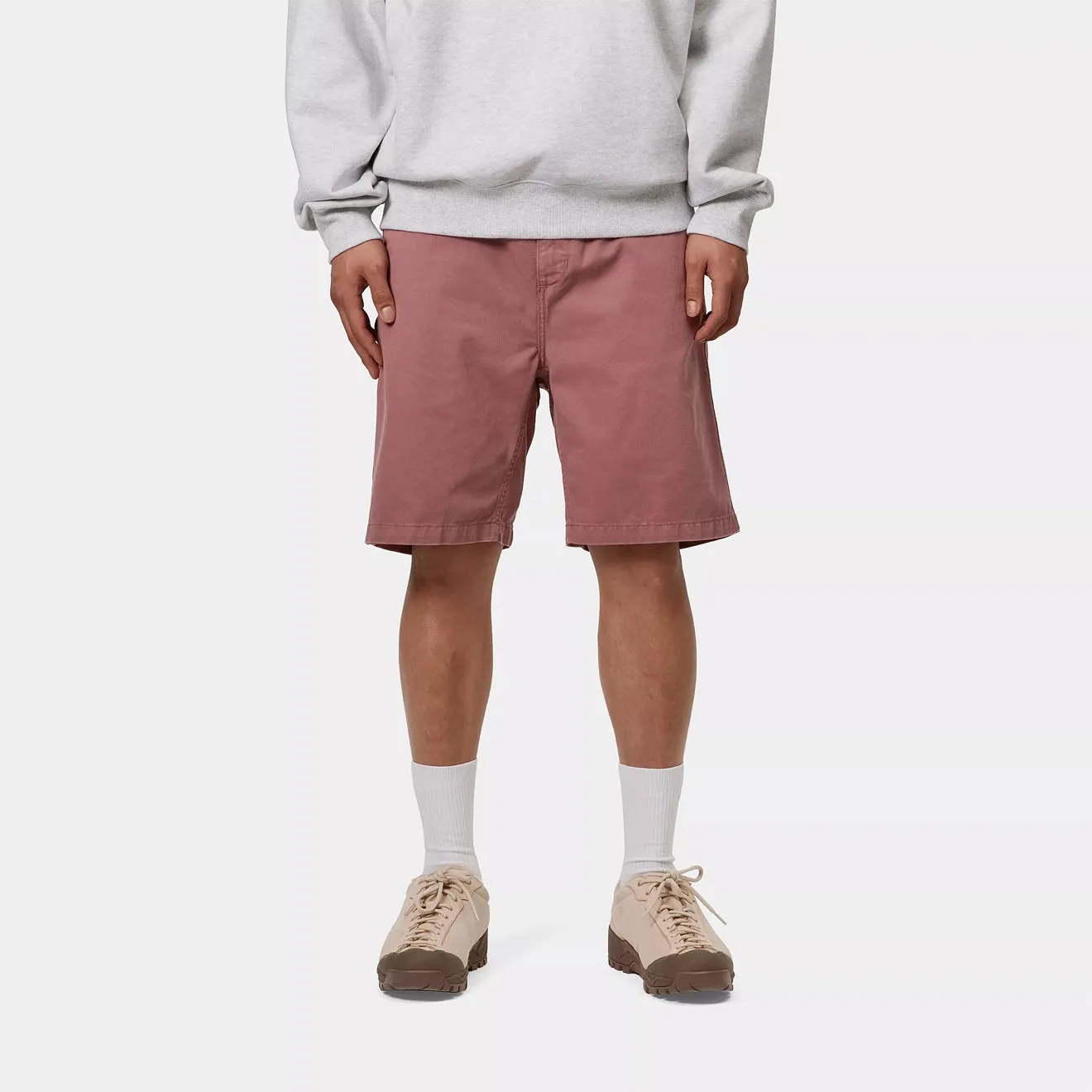 Carhartt WIP Flint Short Dusky Pink Garment Dyed