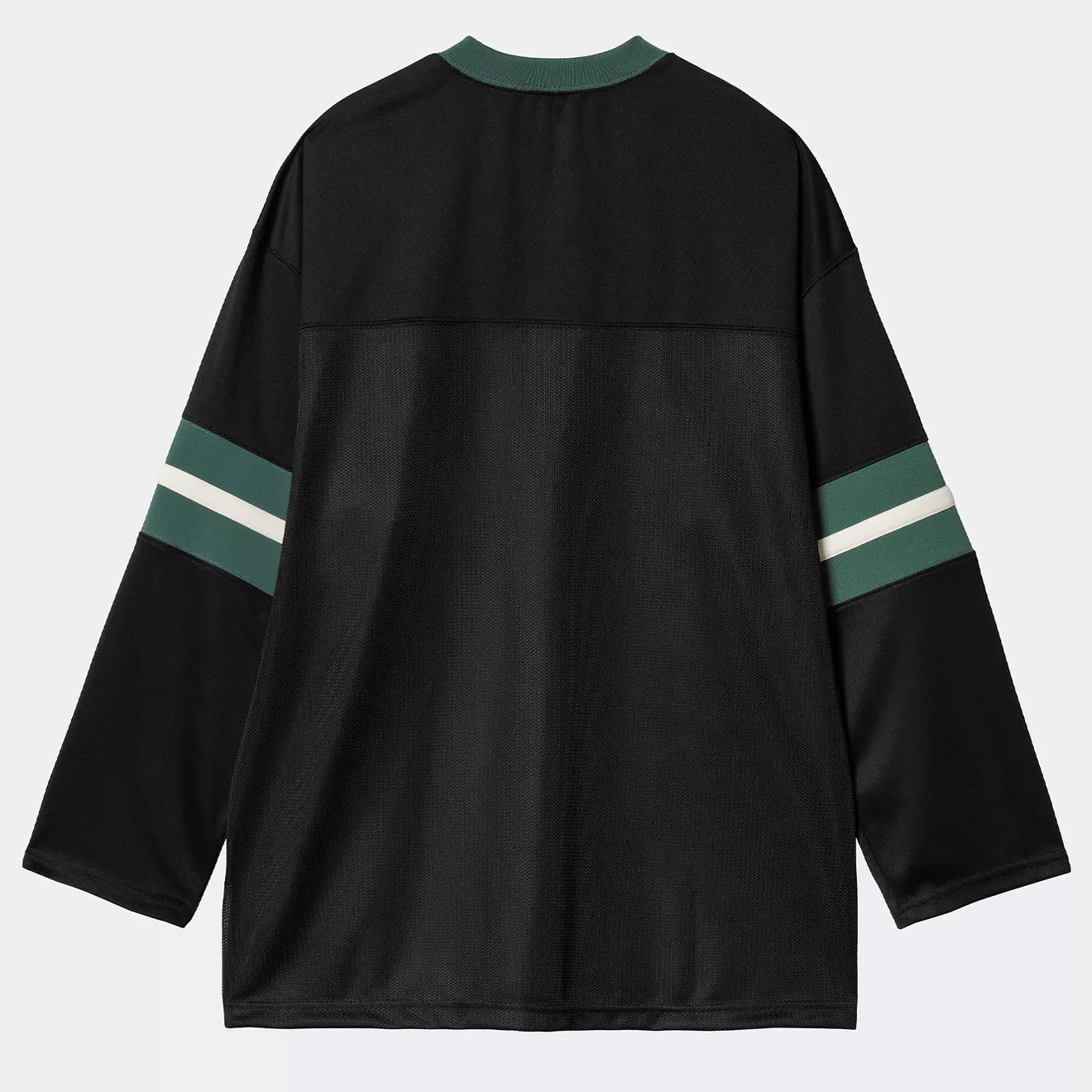 Carhartt WIP L/S Detroit Mesh T-Shirt Black / Conifer / Wax
