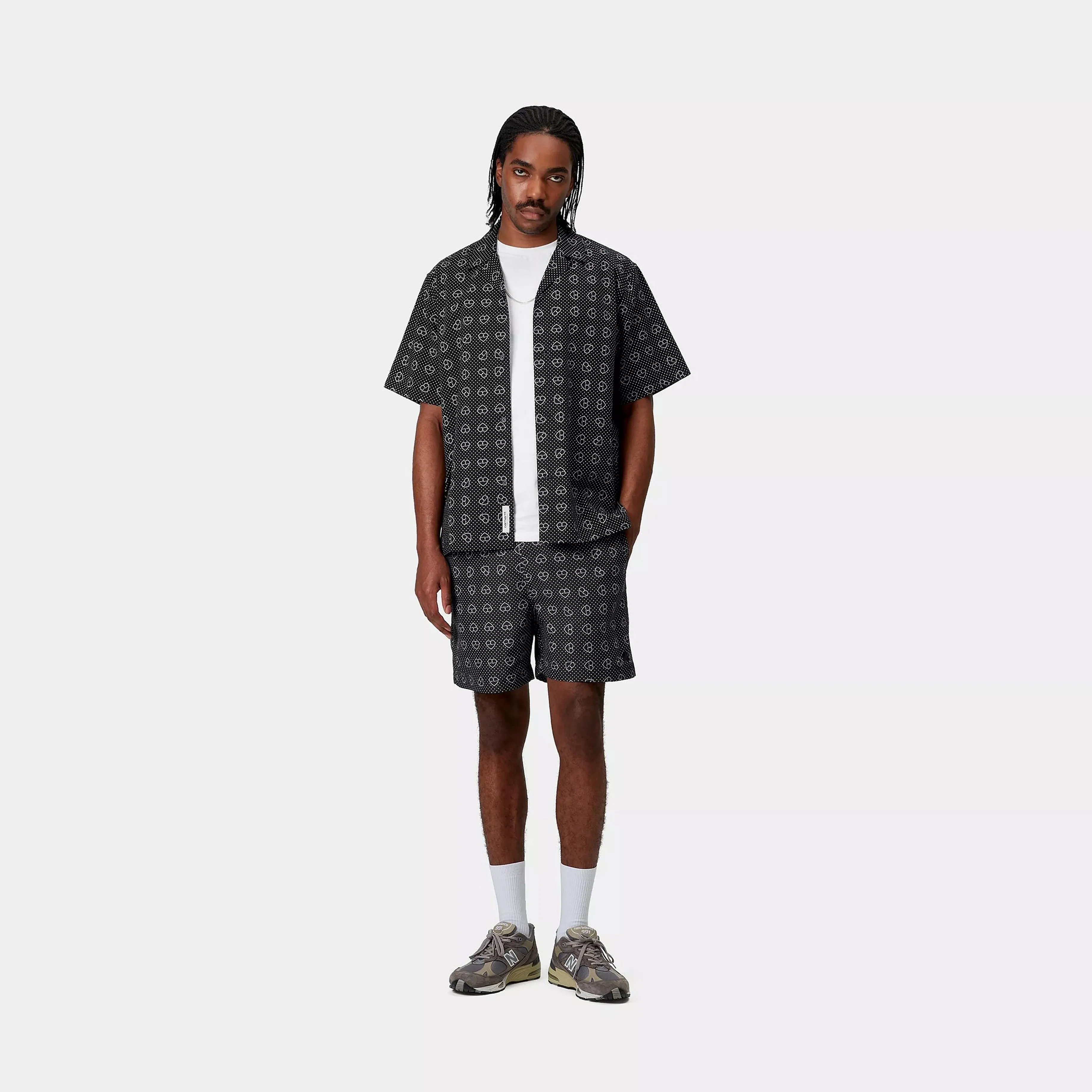 Carhartt WIP Slater Swim Trunks Furoshiki Print / Black