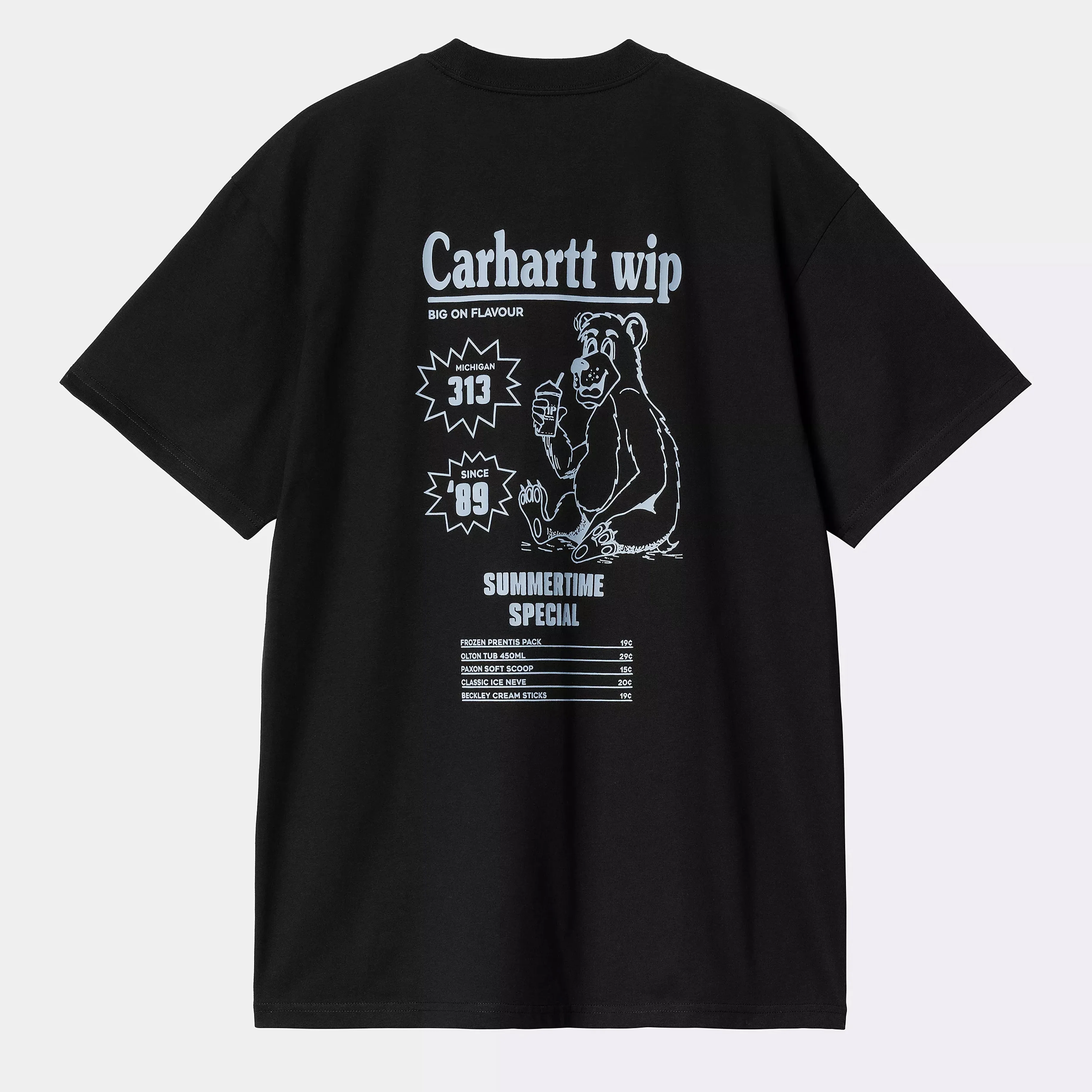 Carhartt WIP S/S Catalogue T-Shirt Black / Bluebird