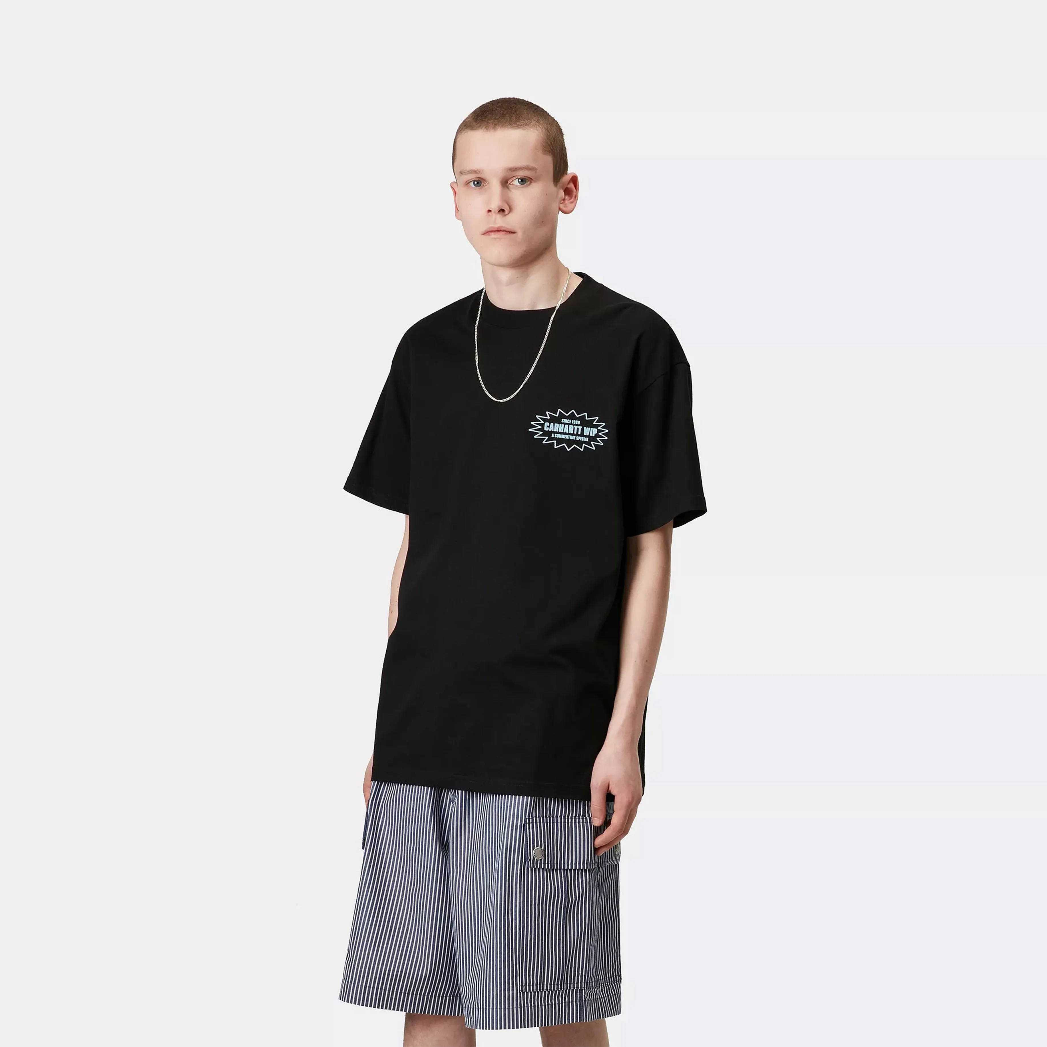 Carhartt WIP S/S Catalogue T-Shirt Black / Bluebird