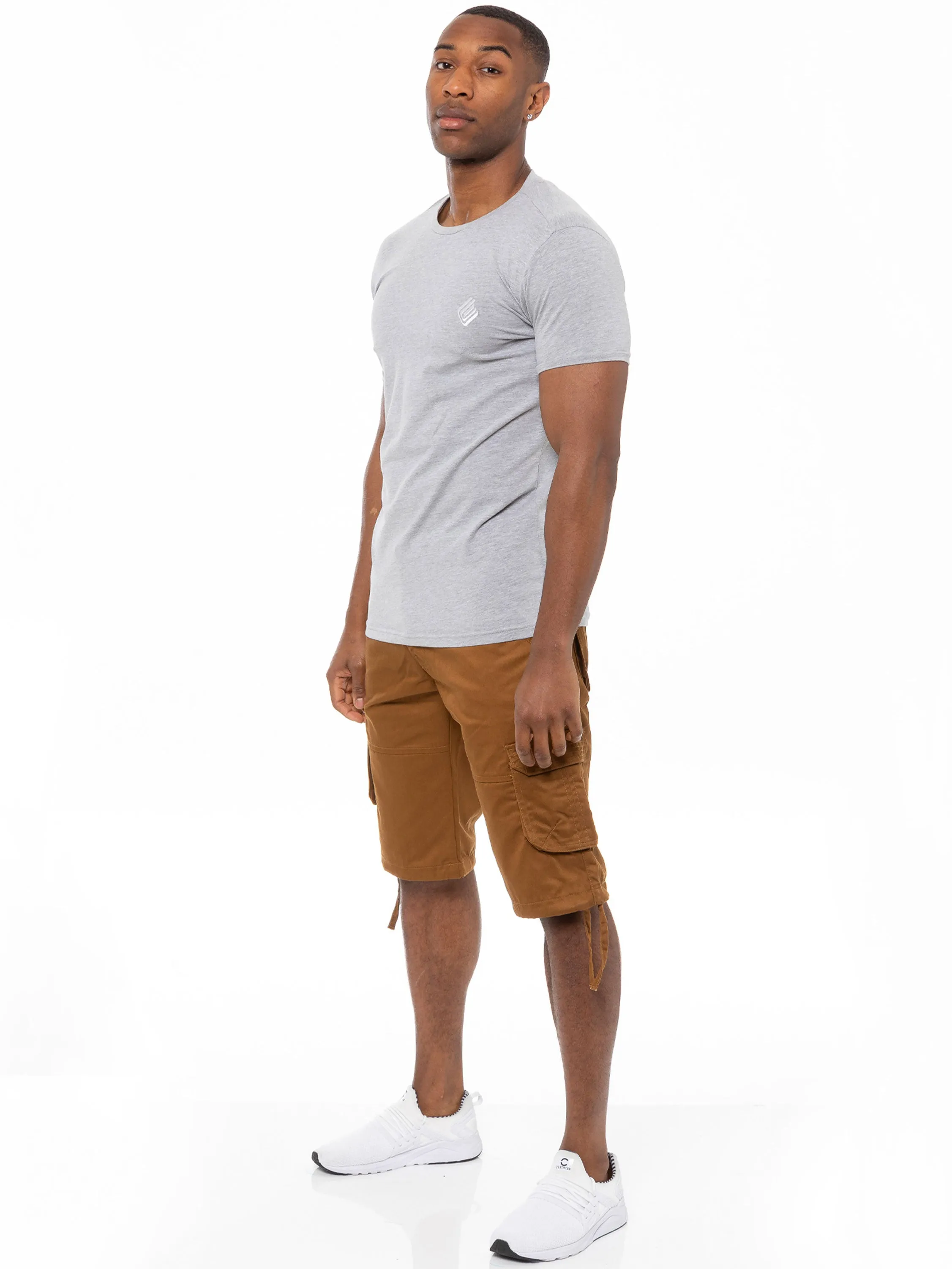 Enzo Mens Cargo Combat Shorts  | Enzo Designer Menswear