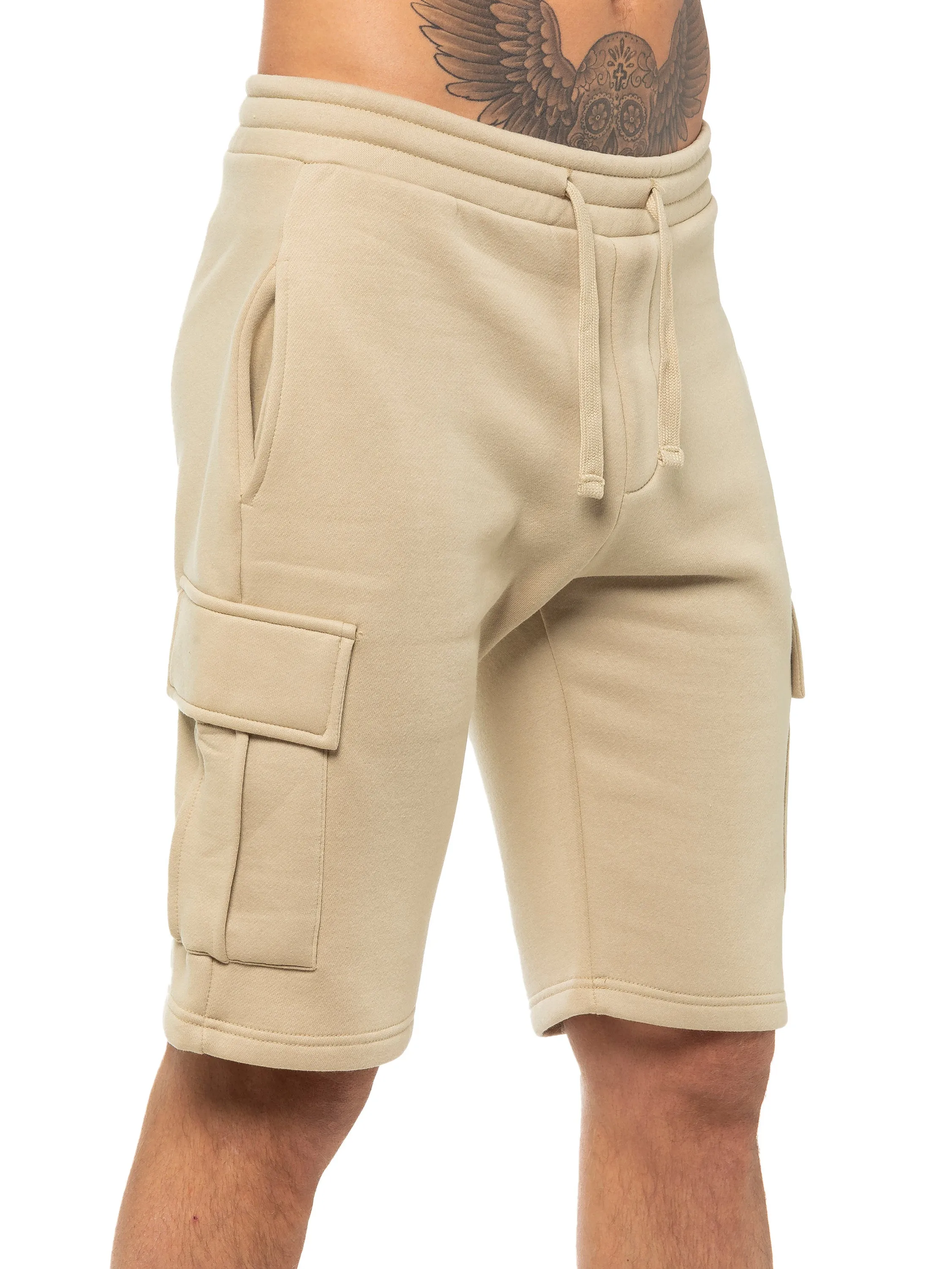 Enzo | Mens Cargo Fleece Shorts