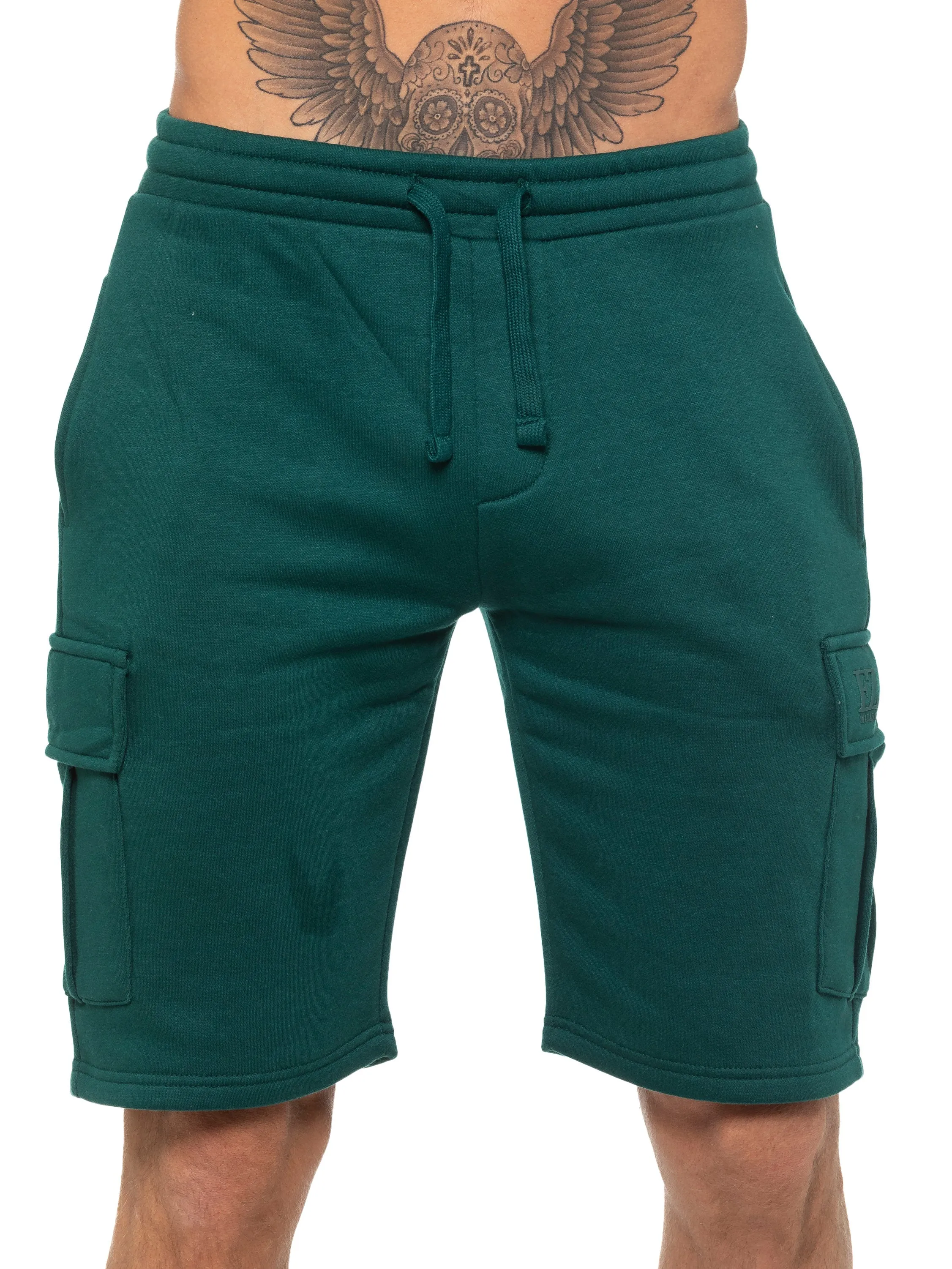 Enzo | Mens Cargo Fleece Shorts