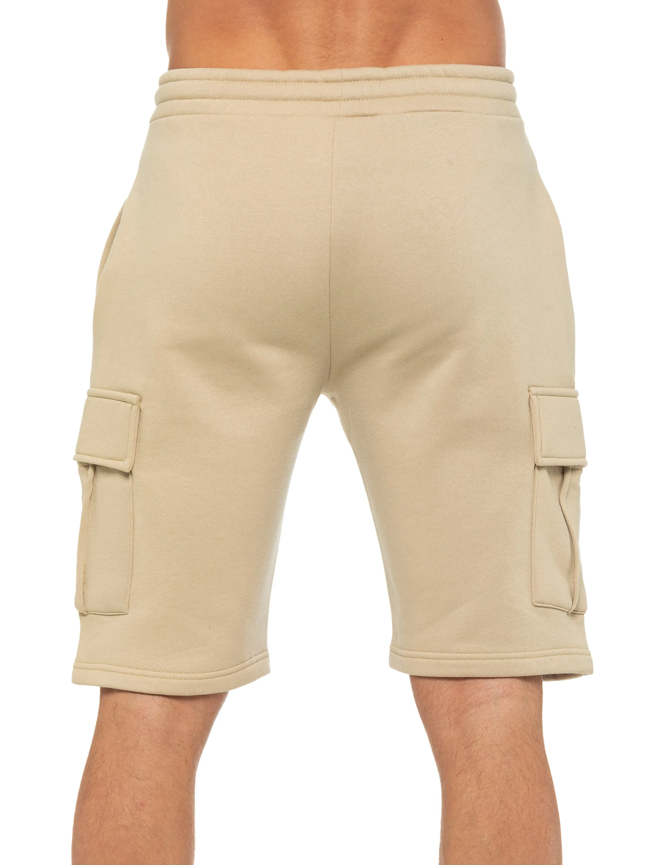 Enzo | Mens Cargo Fleece Shorts