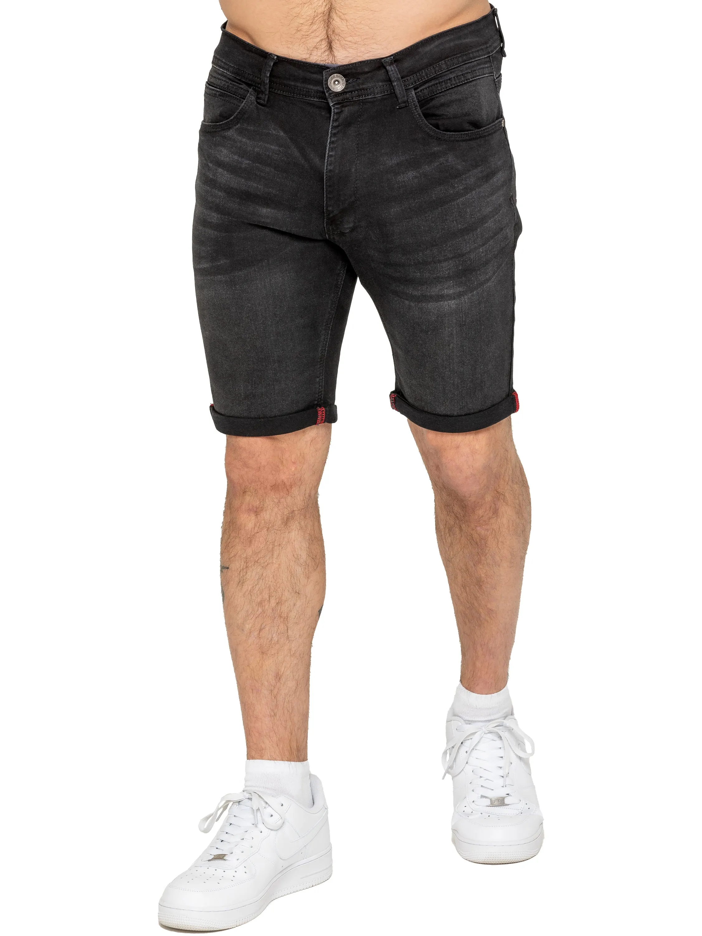 Enzo | Mens Denim Stretch Shorts