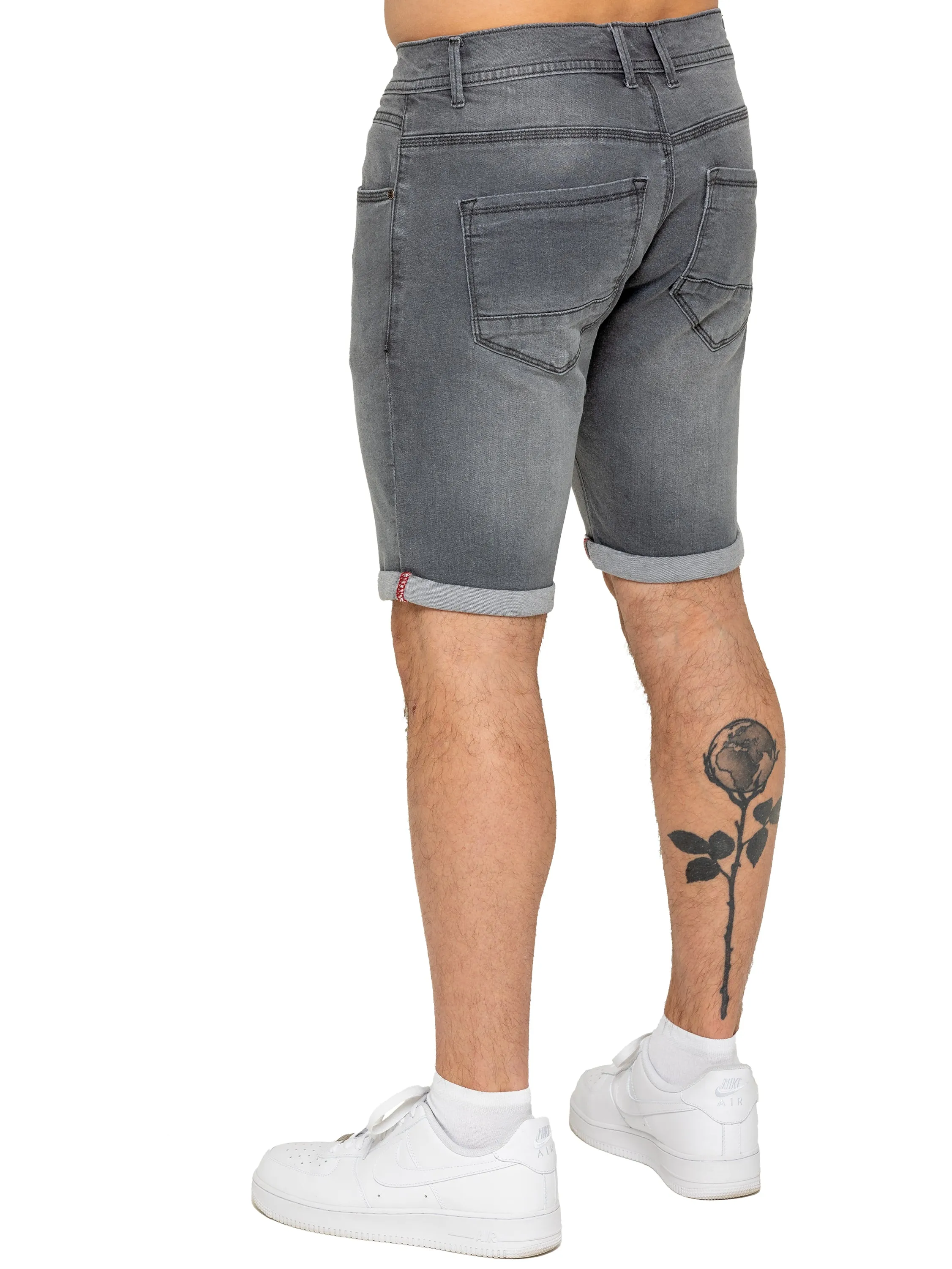 Enzo | Mens Denim Stretch Shorts