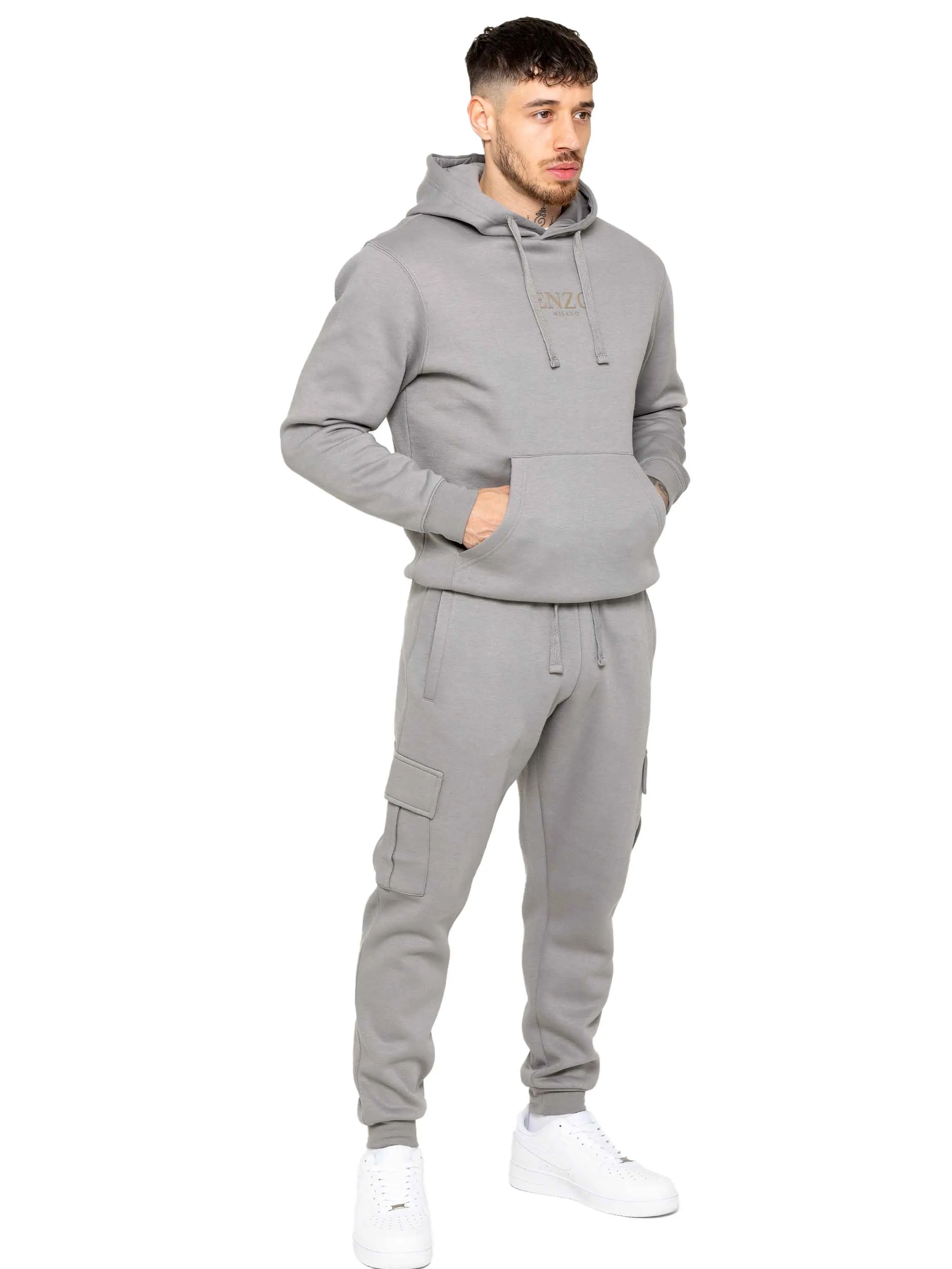Enzo | Mens Pullover Hoodie Tracksuit Set