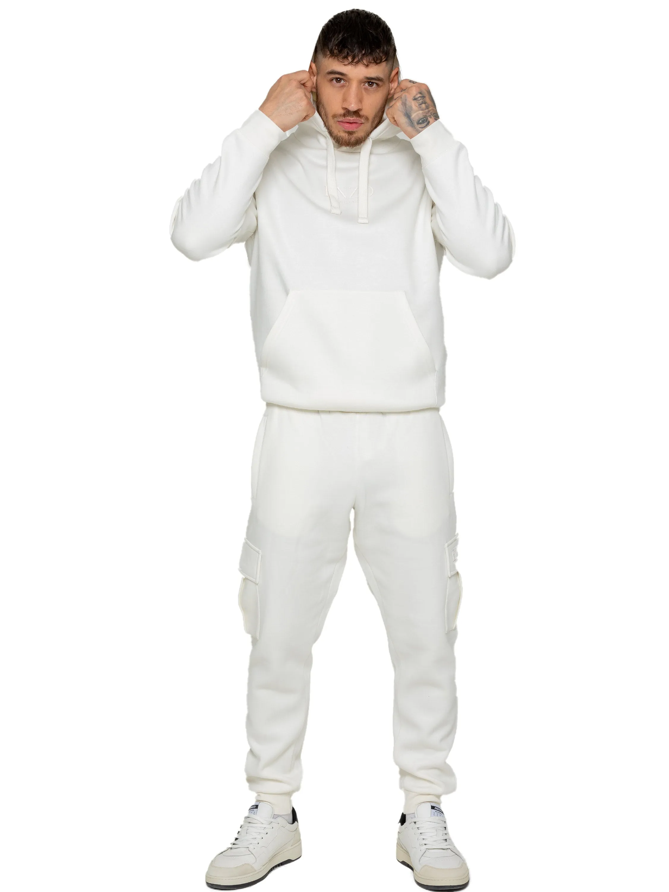 Enzo | Mens Pullover Hoodie Tracksuit Set