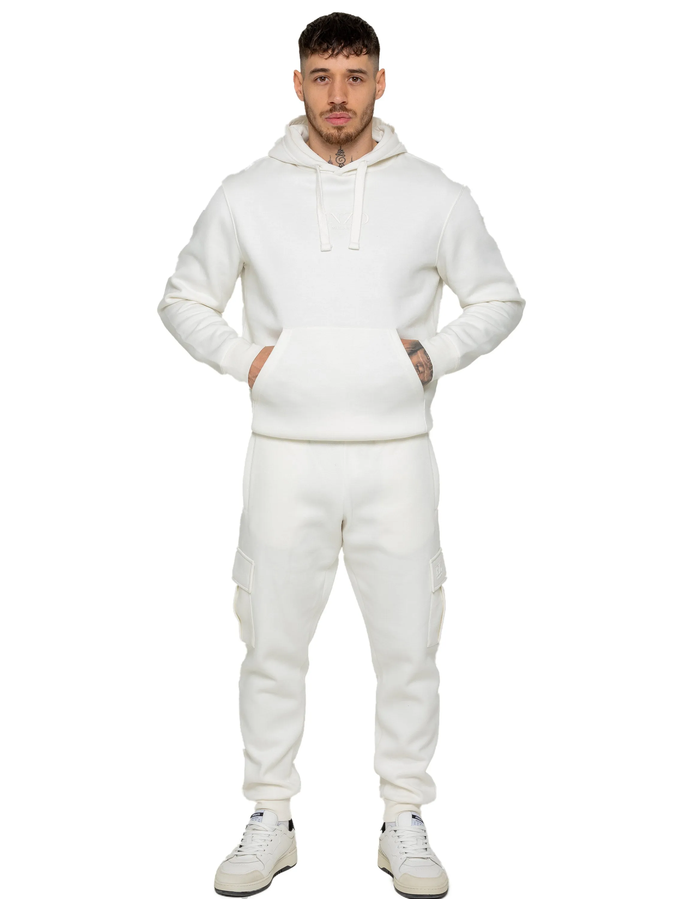 Enzo | Mens Pullover Hoodie Tracksuit Set