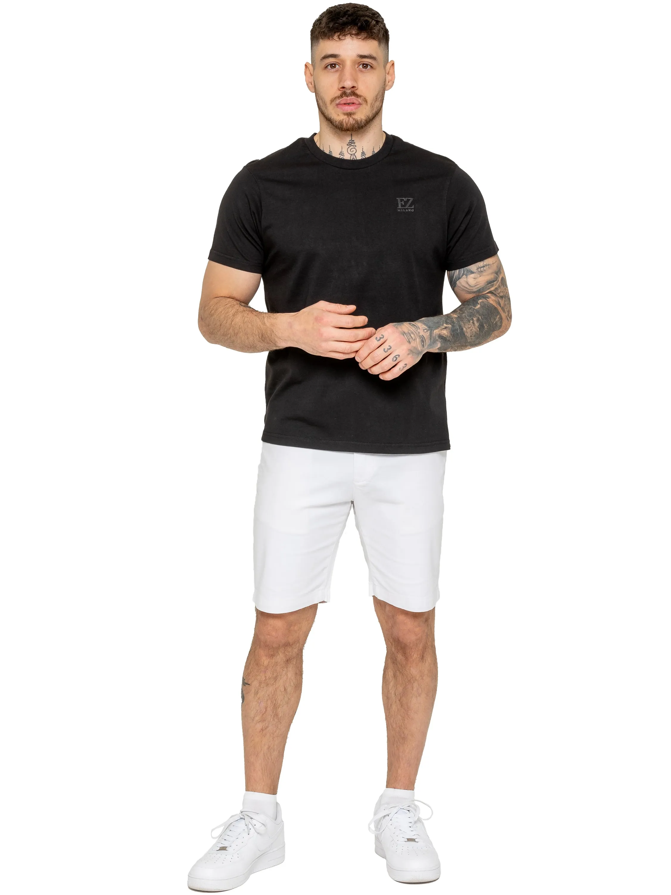 Enzo | Mens Stretch Chino Shorts
