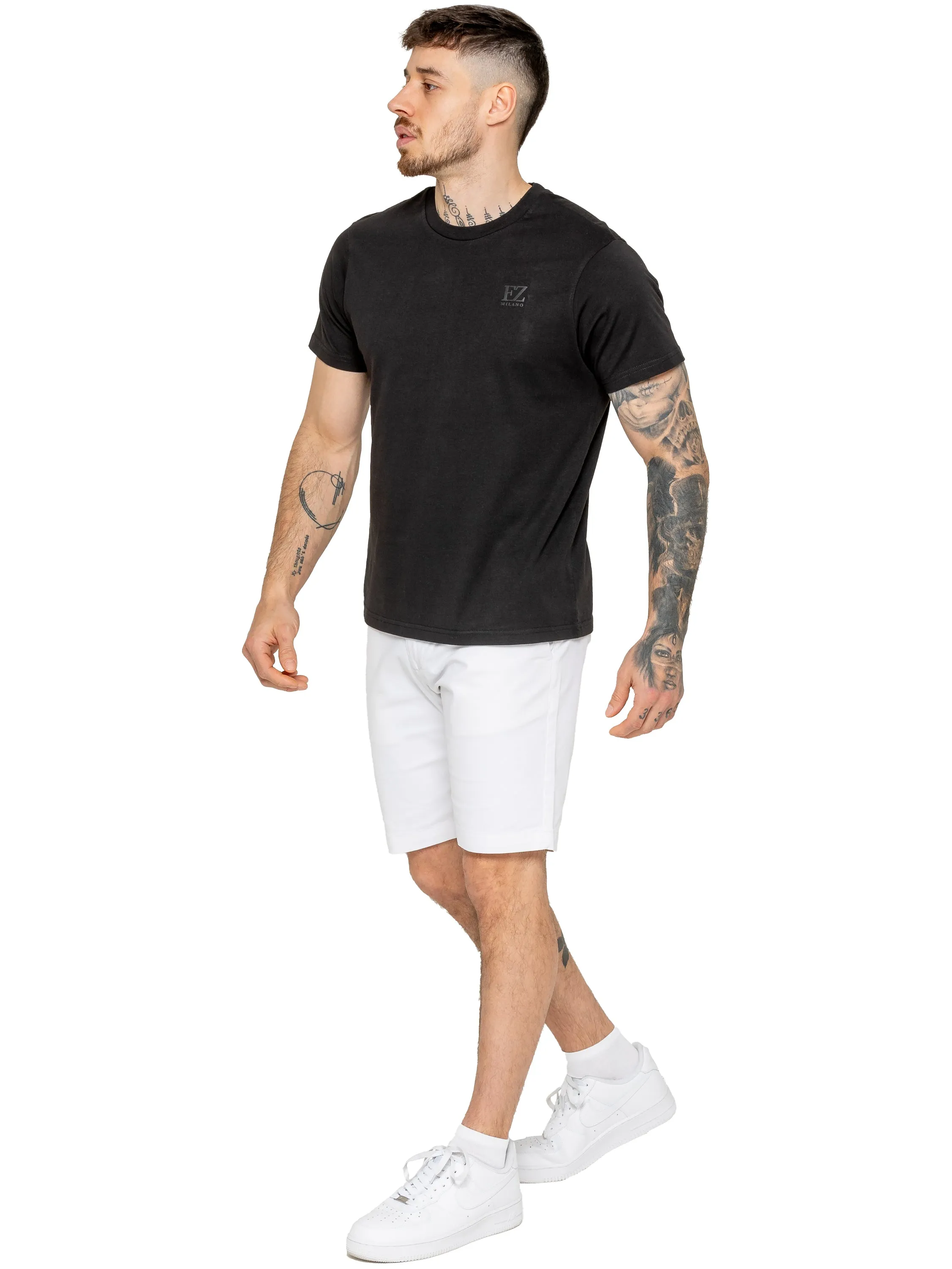 Enzo | Mens Stretch Chino Shorts