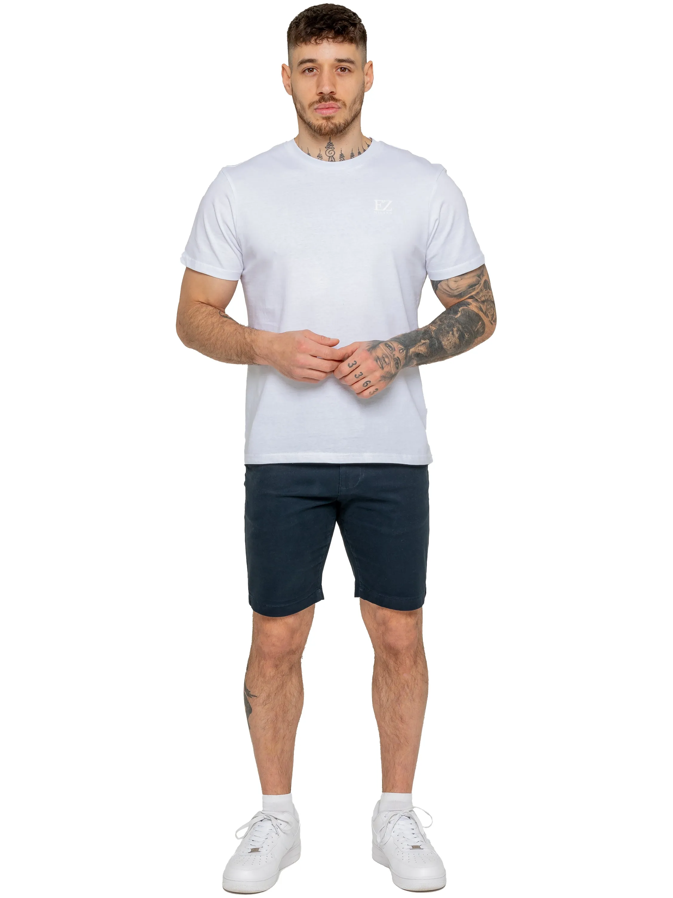 Enzo | Mens Stretch Chino Shorts