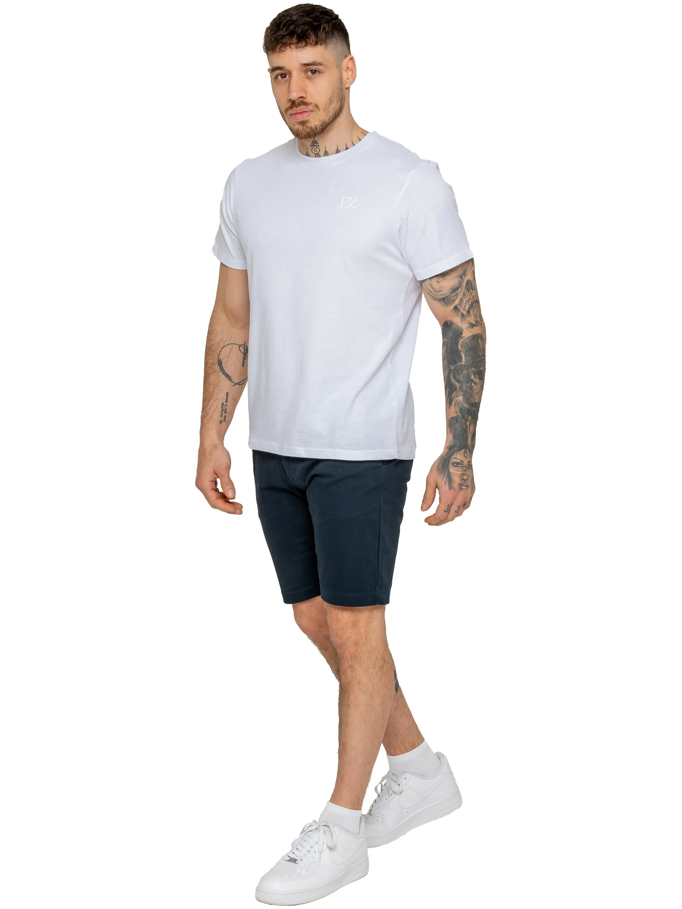 Enzo | Mens Stretch Chino Shorts