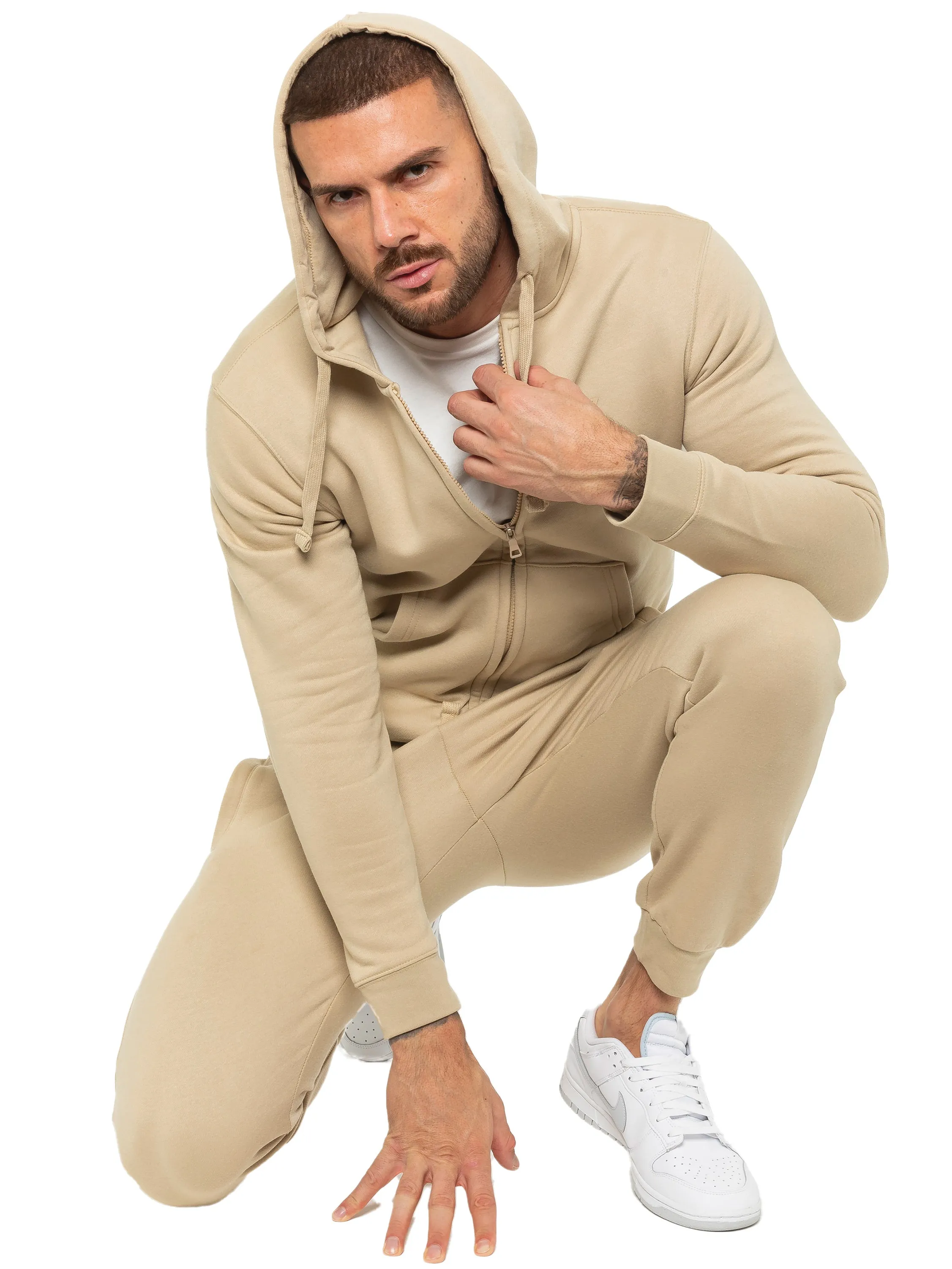 Enzo | Mens Zip Hoodie Tracksuit Set