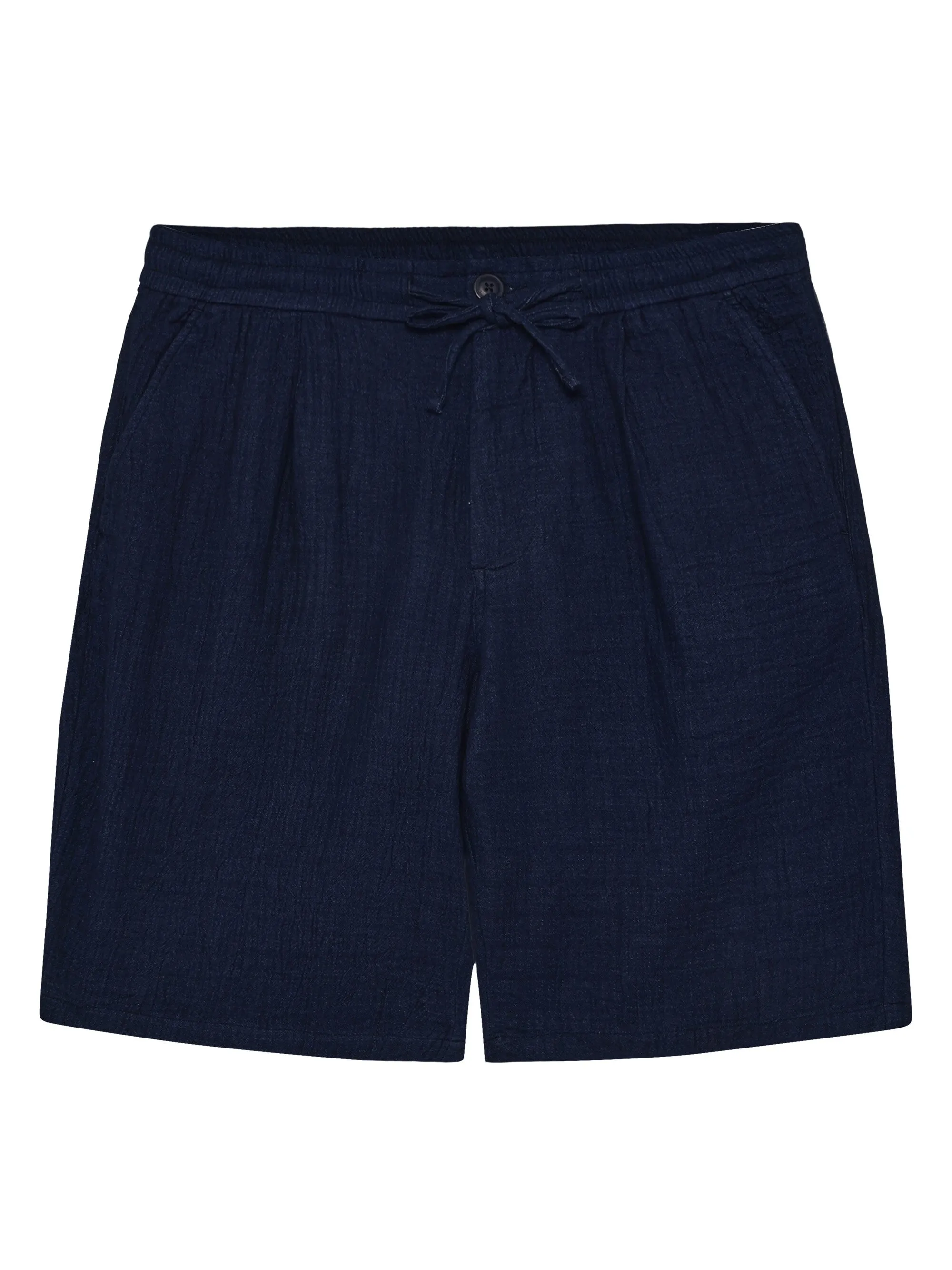 FIG Loose fit dobby shorts - GOTS/Vegan Knowledge Cotton
