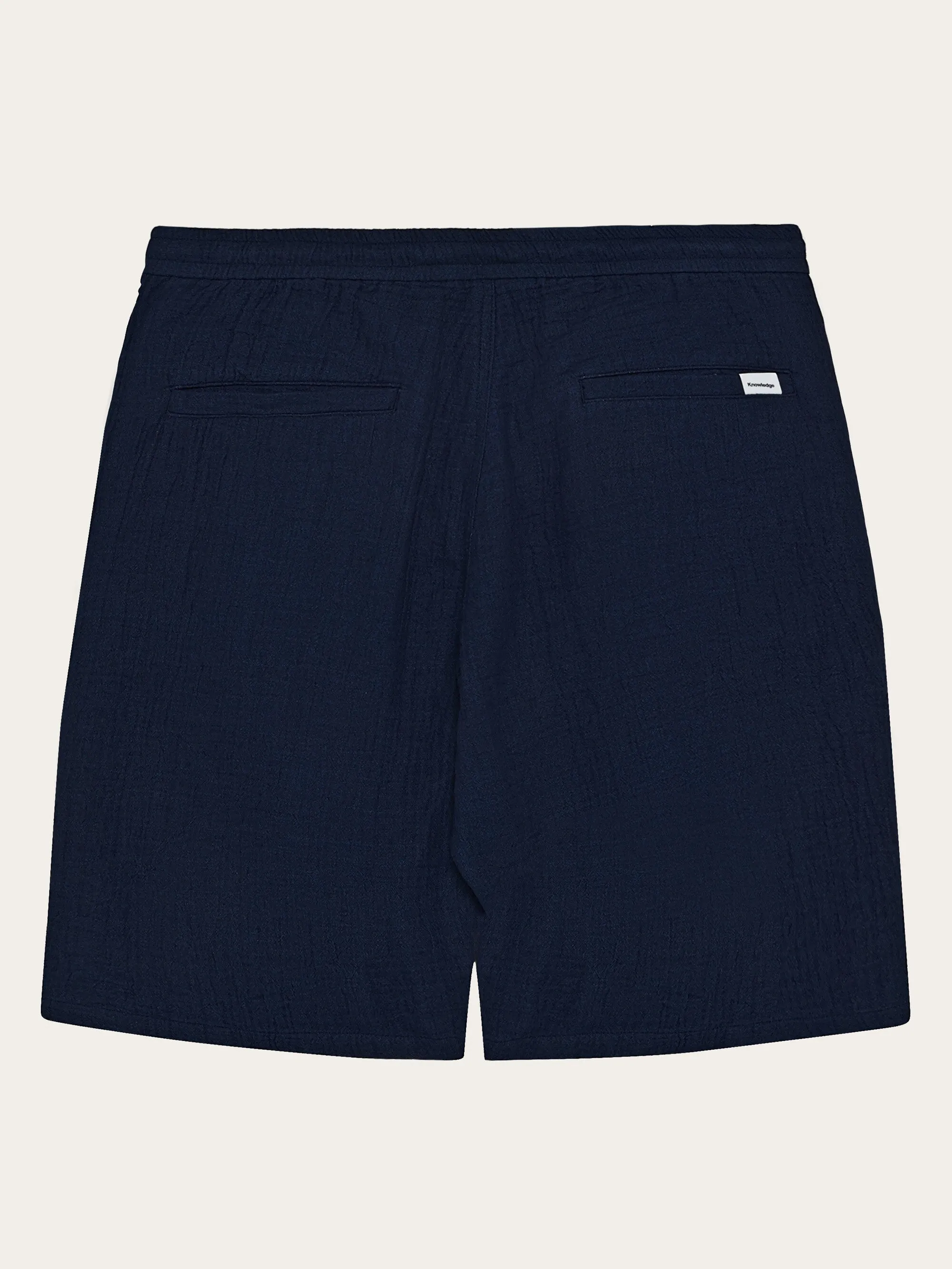 FIG Loose fit dobby shorts - GOTS/Vegan Knowledge Cotton