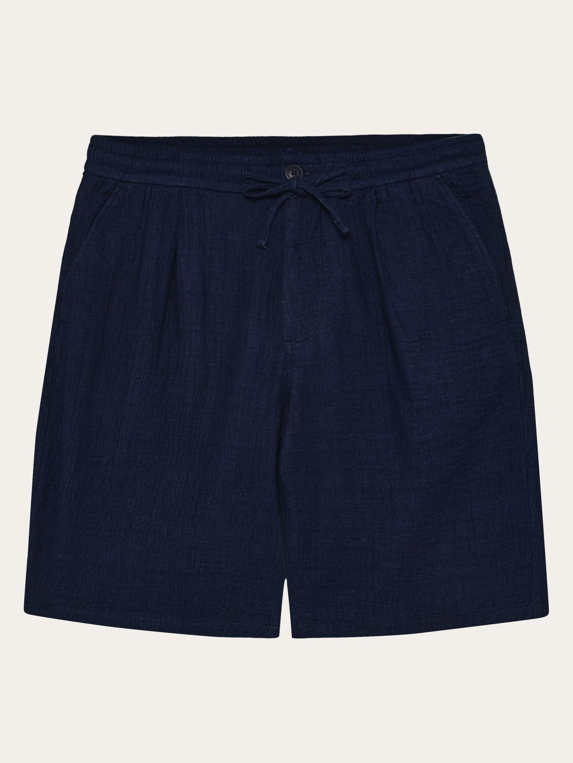 FIG Loose fit dobby shorts - GOTS/Vegan Knowledge Cotton