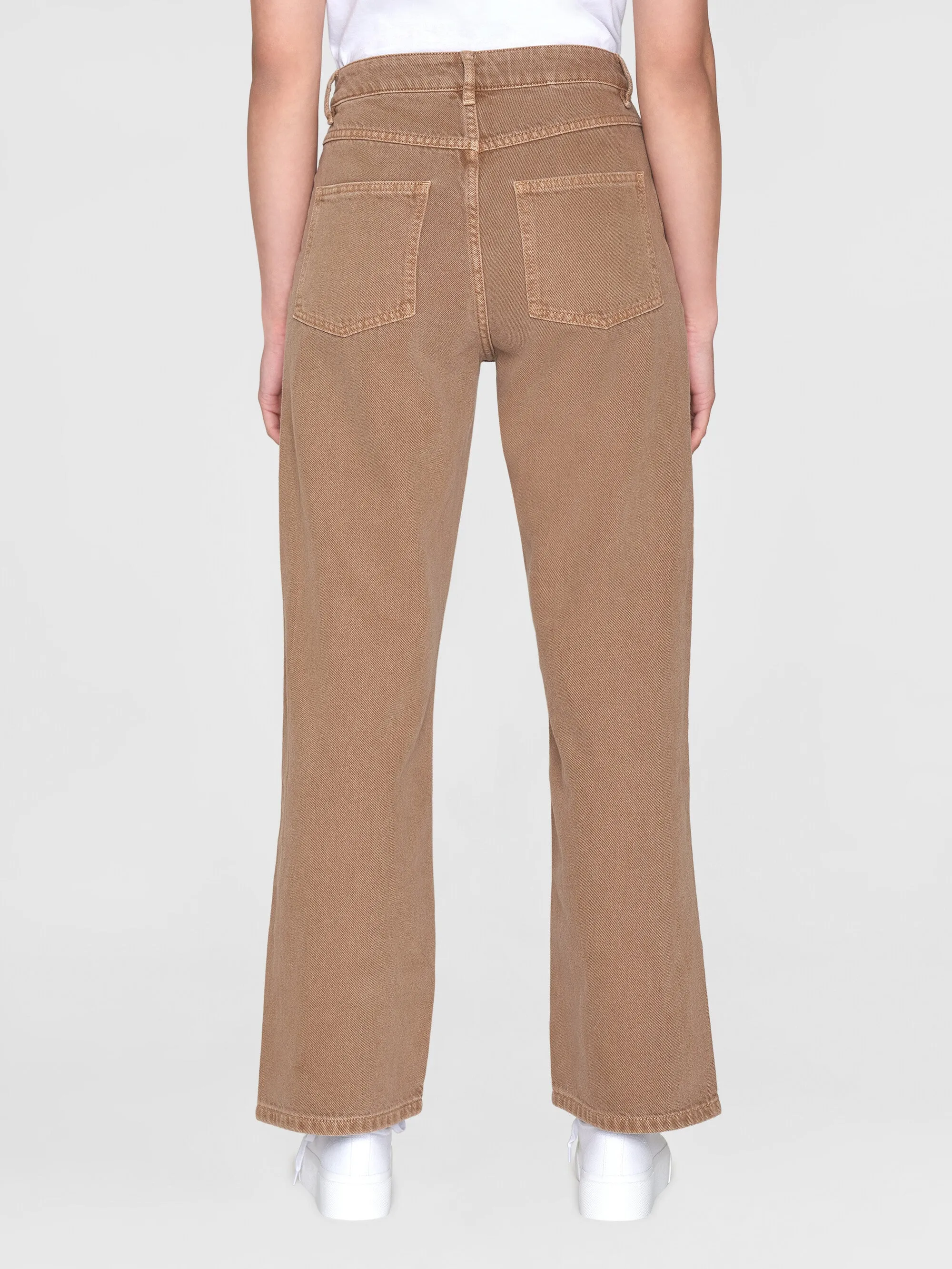 GALE straight mid-rise raw twill 5-pocket pants - GOTS/Vegan - Tiramisu Knowledge Cotton