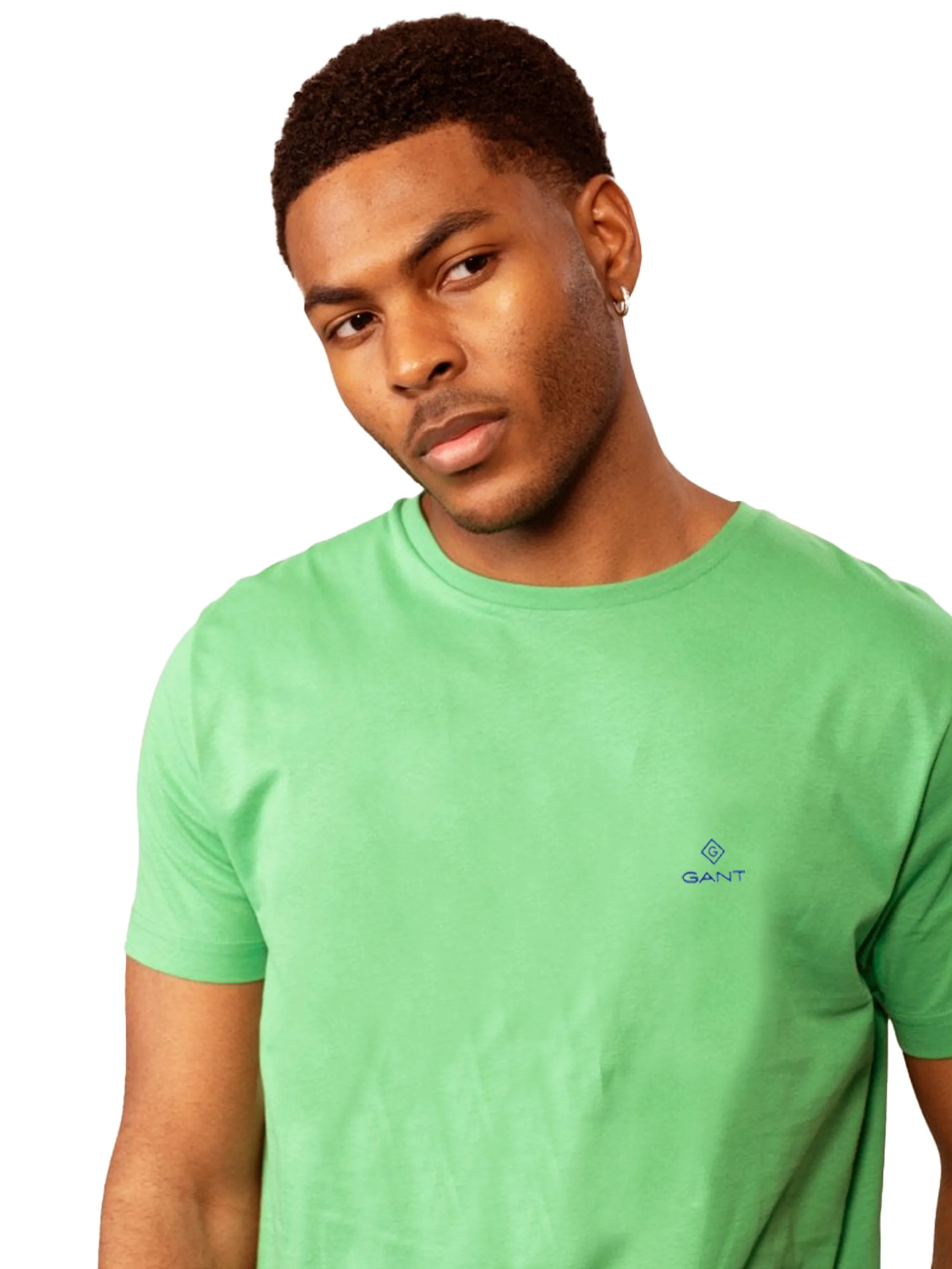 Gant Contrast Logo | Mens Crew Neck T-Shirt