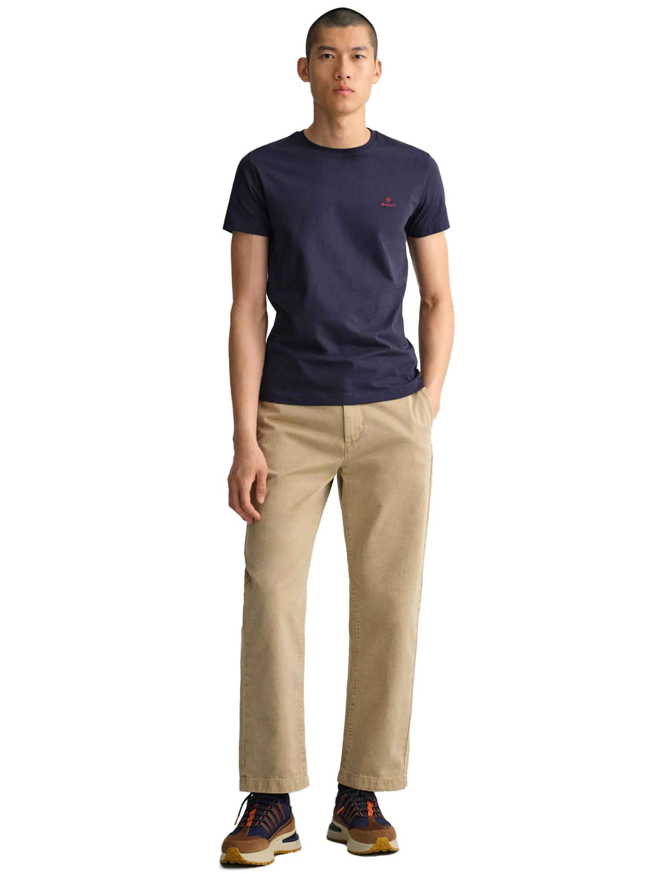 Gant Contrast Logo | Mens Crew Neck T-Shirt