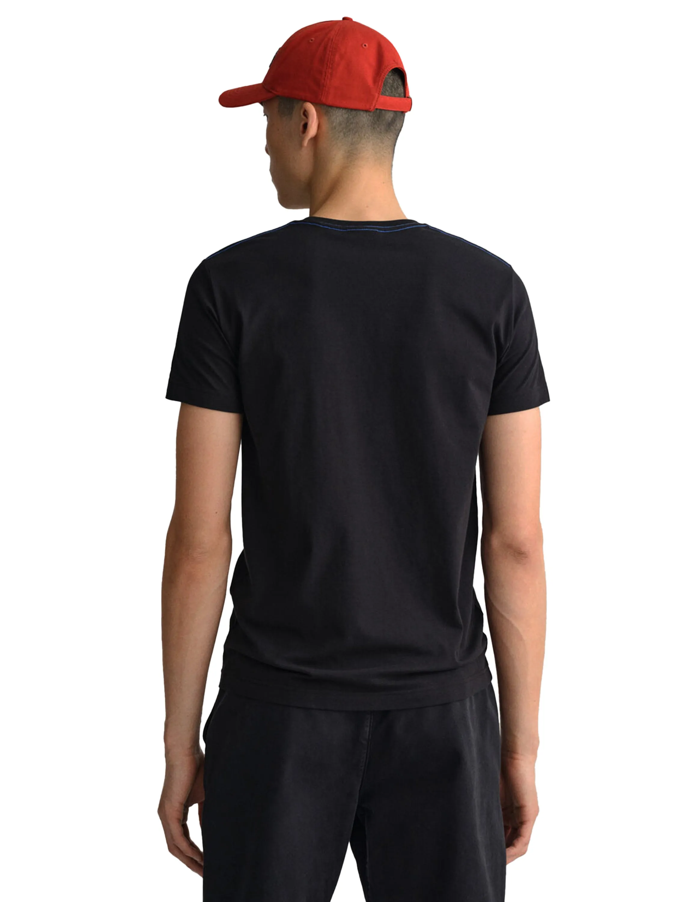 Gant Contrast Logo | Mens Crew Neck T-Shirt