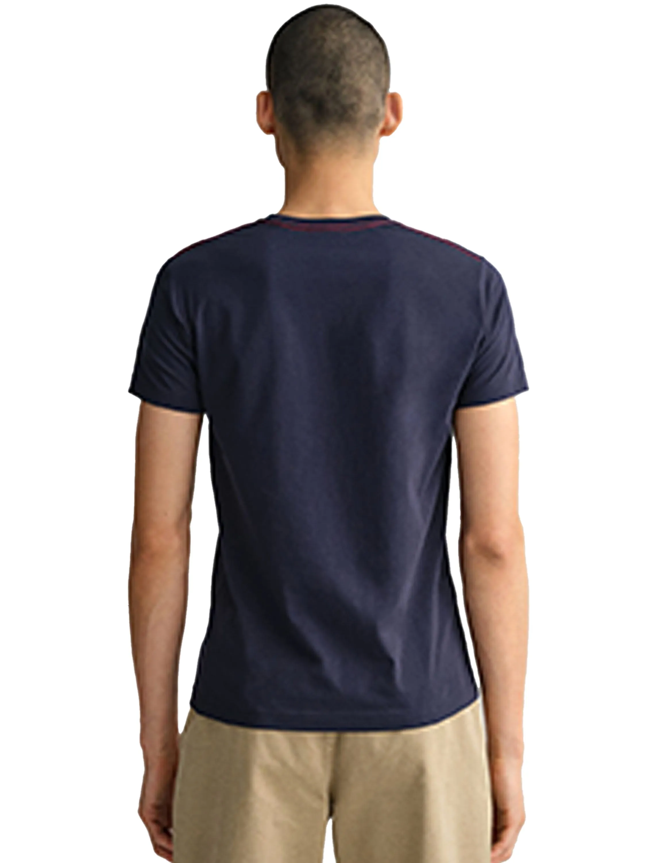 Gant Contrast Logo | Mens Crew Neck T-Shirt