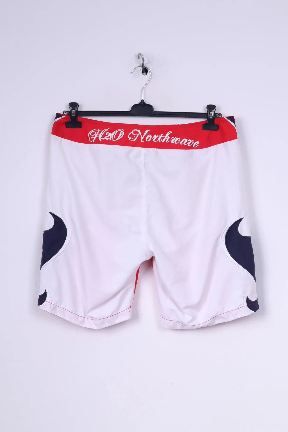 H2O Mens L Shorts Swimpants Red Sportswear Mesh Lined