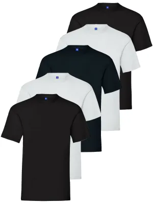 Kruze | Mens Crew Neck T-Shirt (5 Pack)