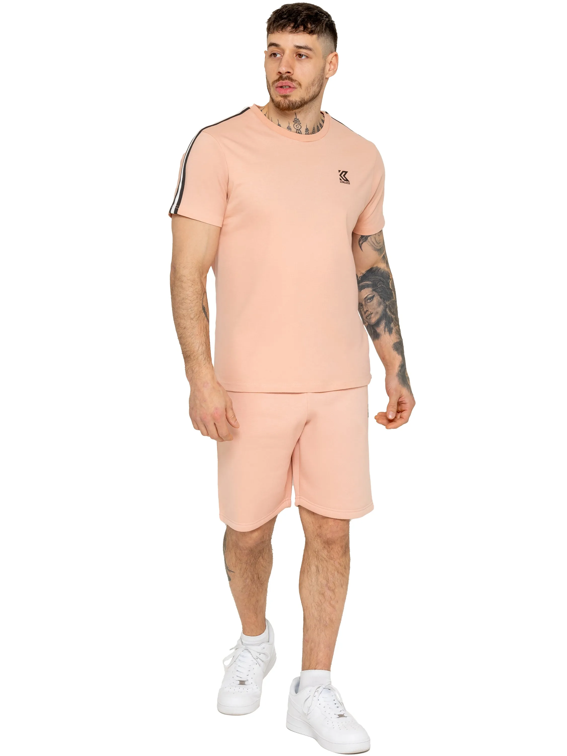 Kruze | Mens Tape T-Shirt With Shorts Set