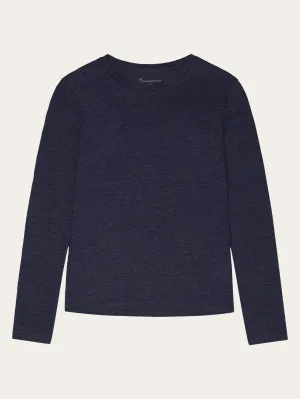 Long sleeve linen t-shirt - GOTS/Vegan - Total Eclipse Knowledge Cotton