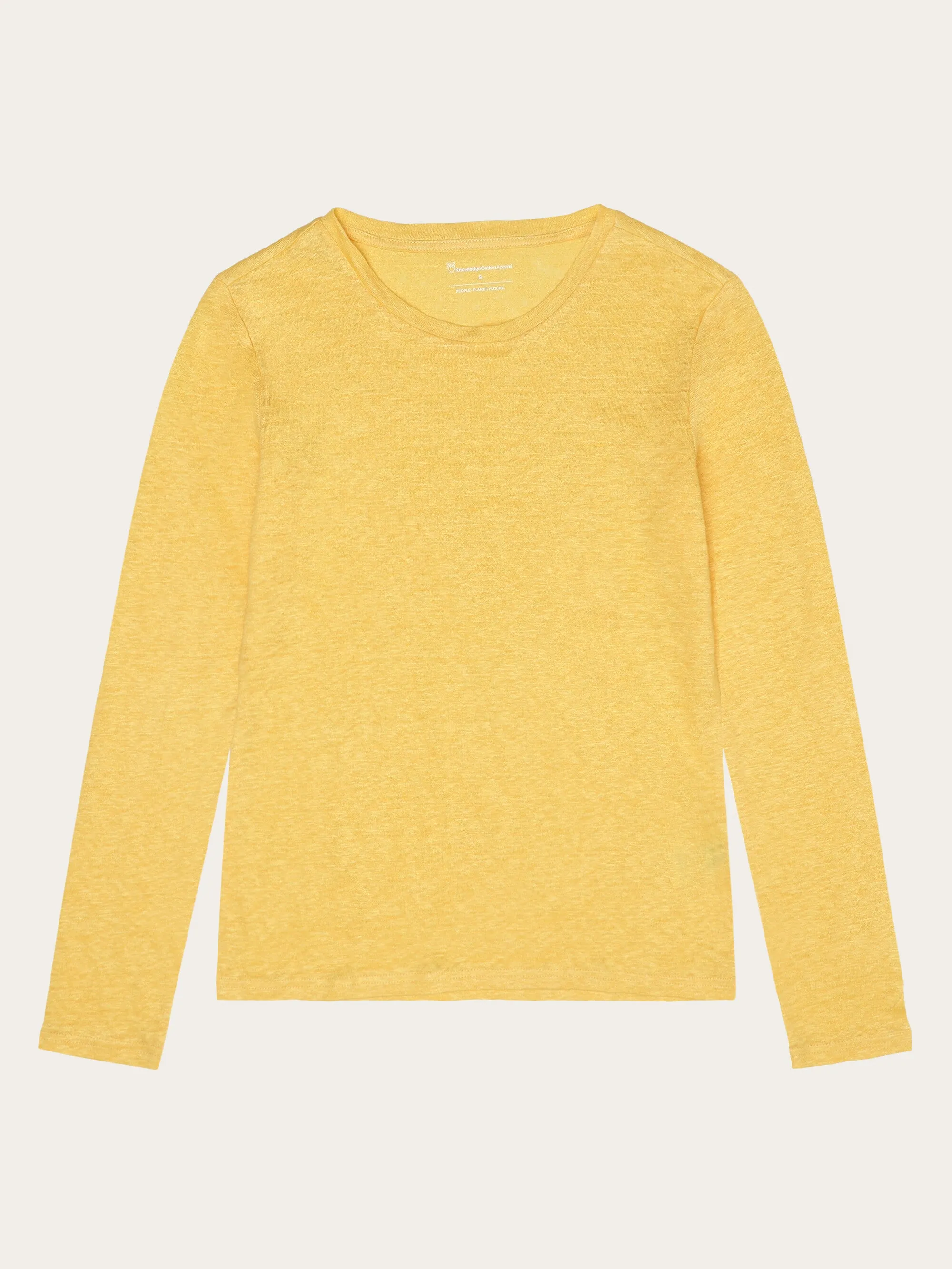 Long sleeve linen t-shirt - GOTS/Vegan - Yarrow Knowledge Cotton