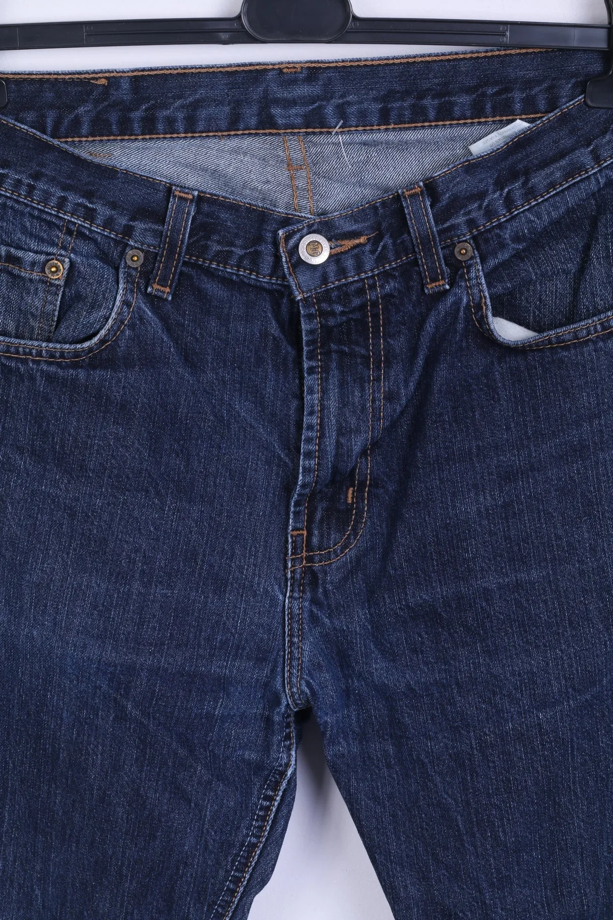 Mc Gordon Mens W34 L30 Jeans Trousers Navy Cotton Classic Fit