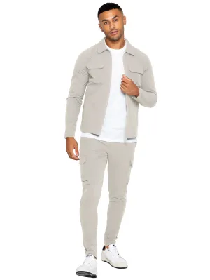Mens Cargo Shirt Jacket