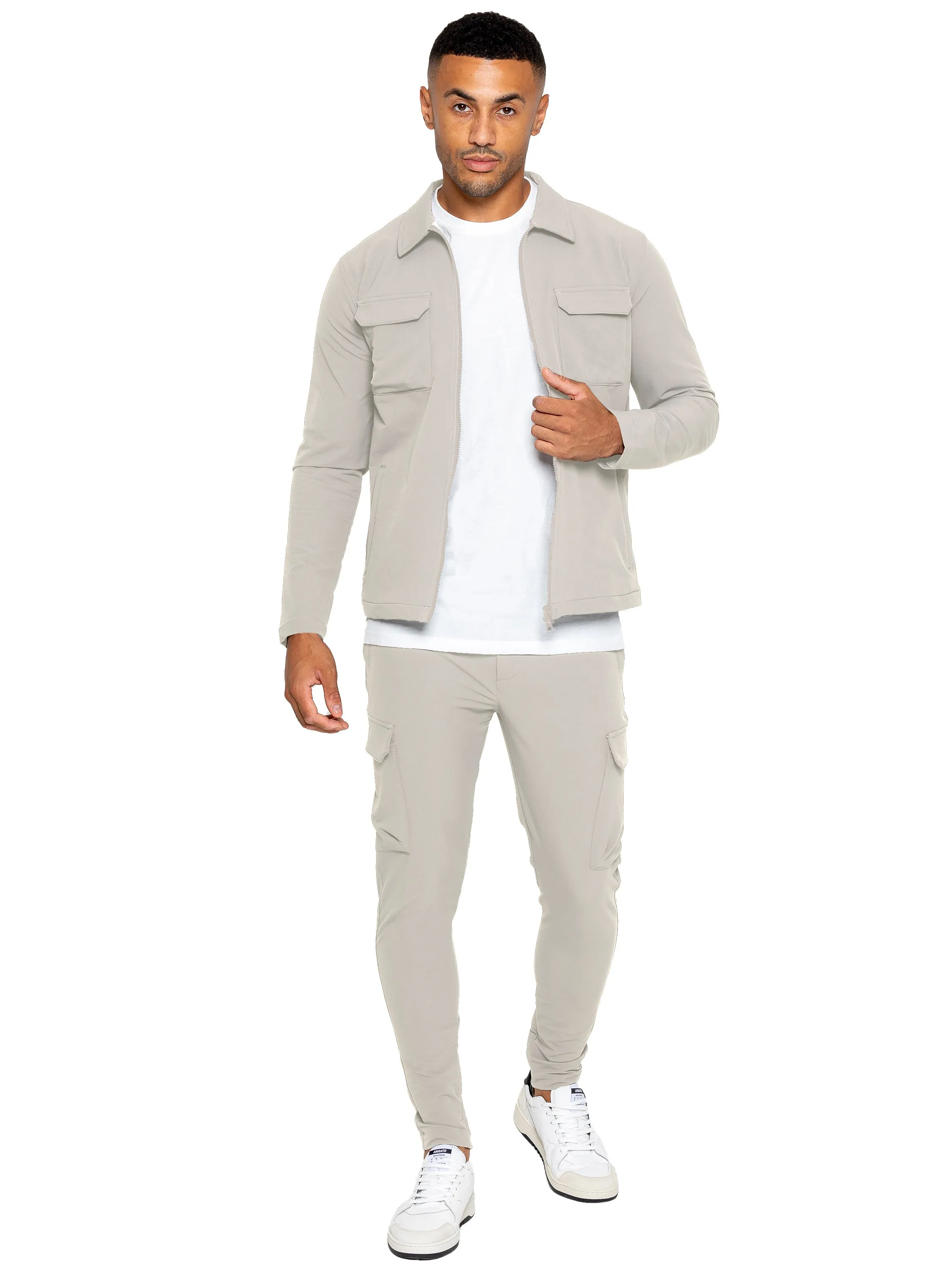 Mens Cargo Shirt Jacket