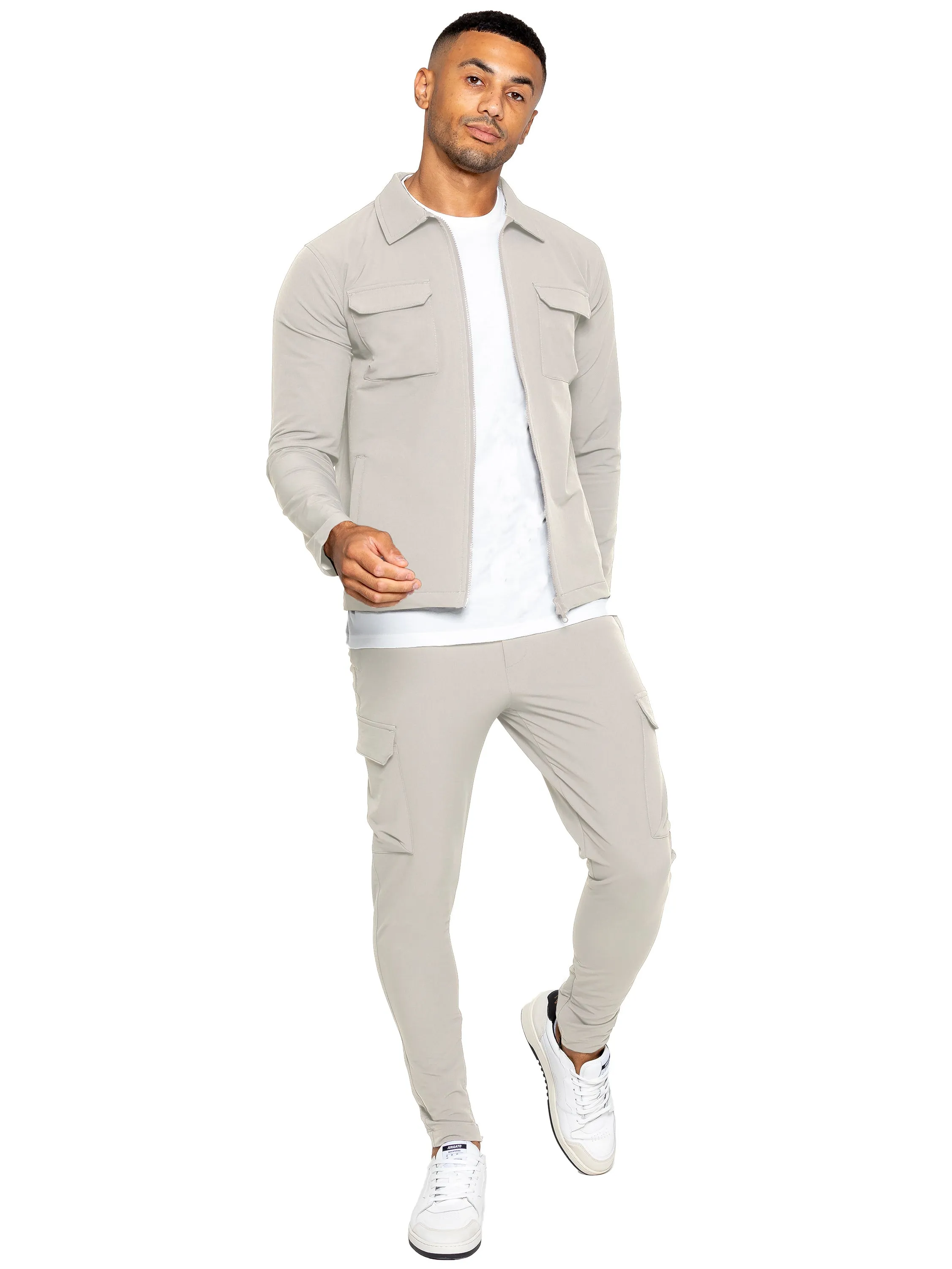 Mens Cargo Shirt Jacket