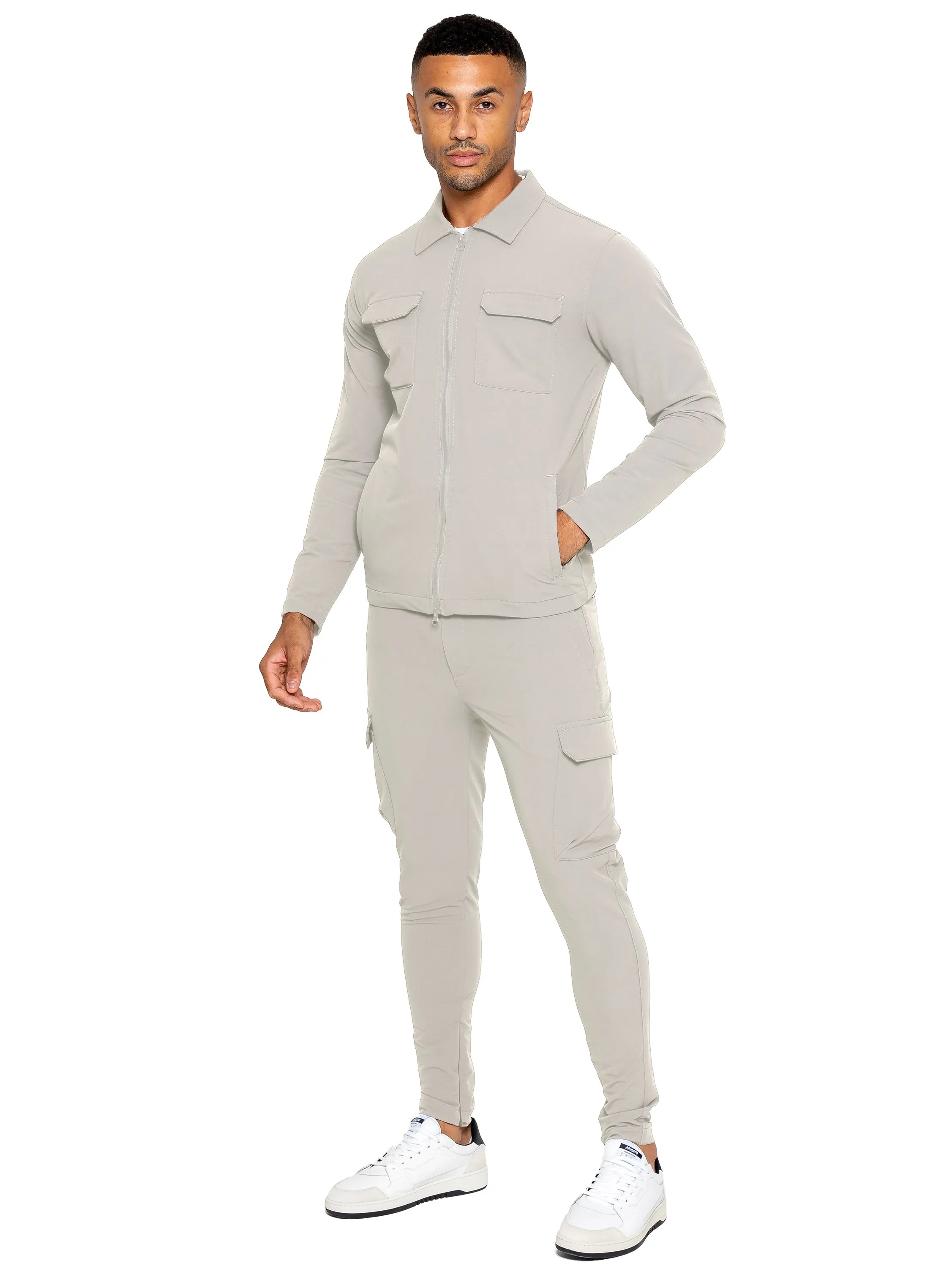 Mens Cargo Shirt Jacket