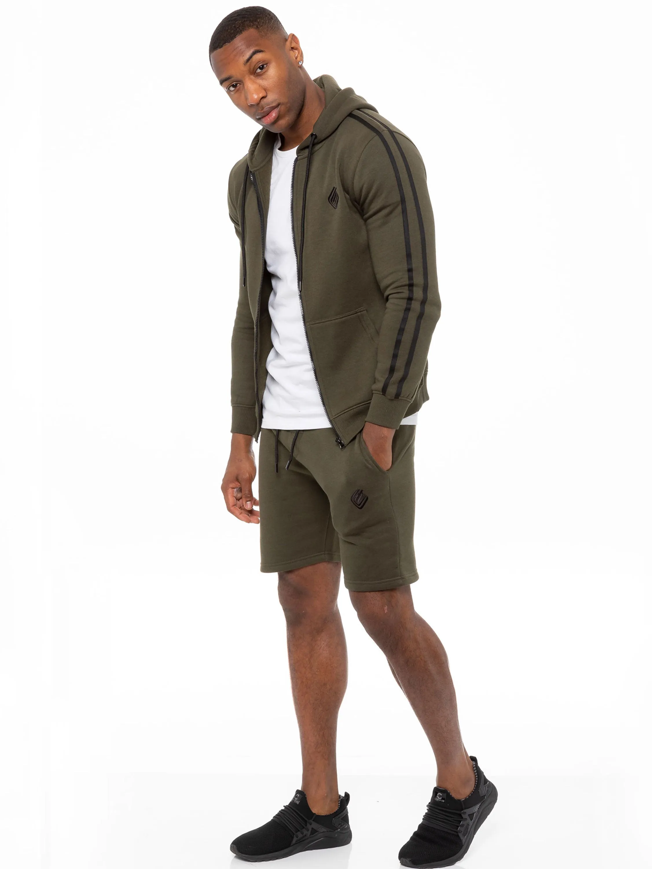 Mens Fleece Gym Running Shorts | Enzo Designer Menswear