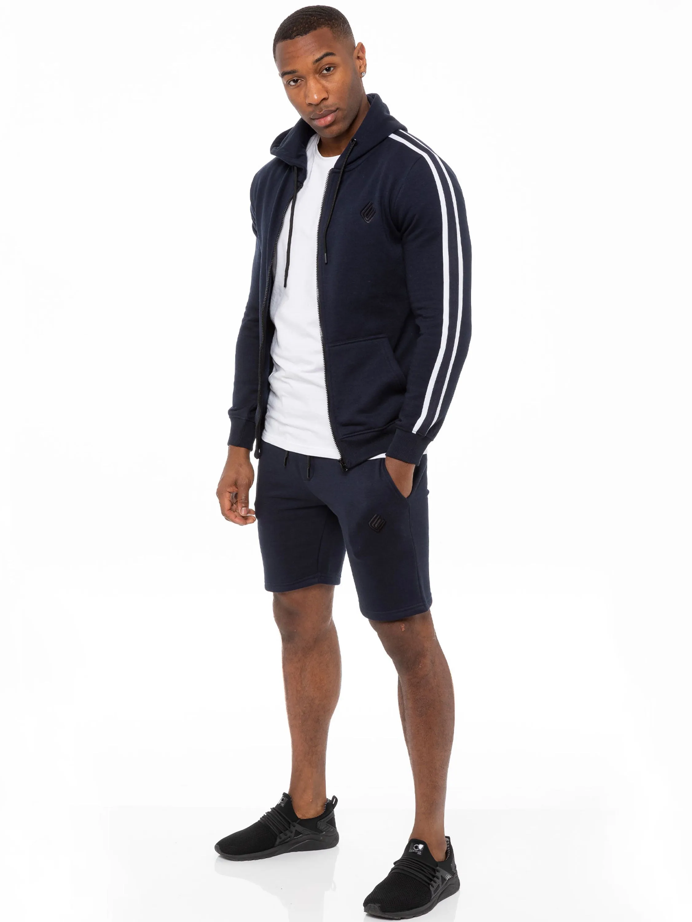 Mens Fleece Gym Running Shorts | Enzo Designer Menswear